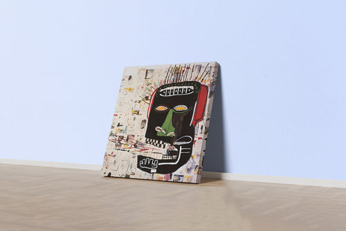 Jean-Michel Basquiat'nın Ham Enerjisi Untitled (Baş) Neo-Ekspresyonist Kanvas Tablo