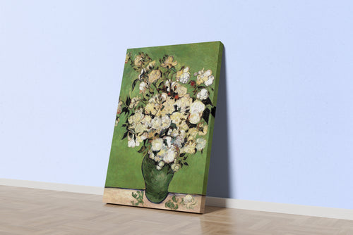 Vincent van Gogh Beyaz Güller Vazoda Kanvas Tablo