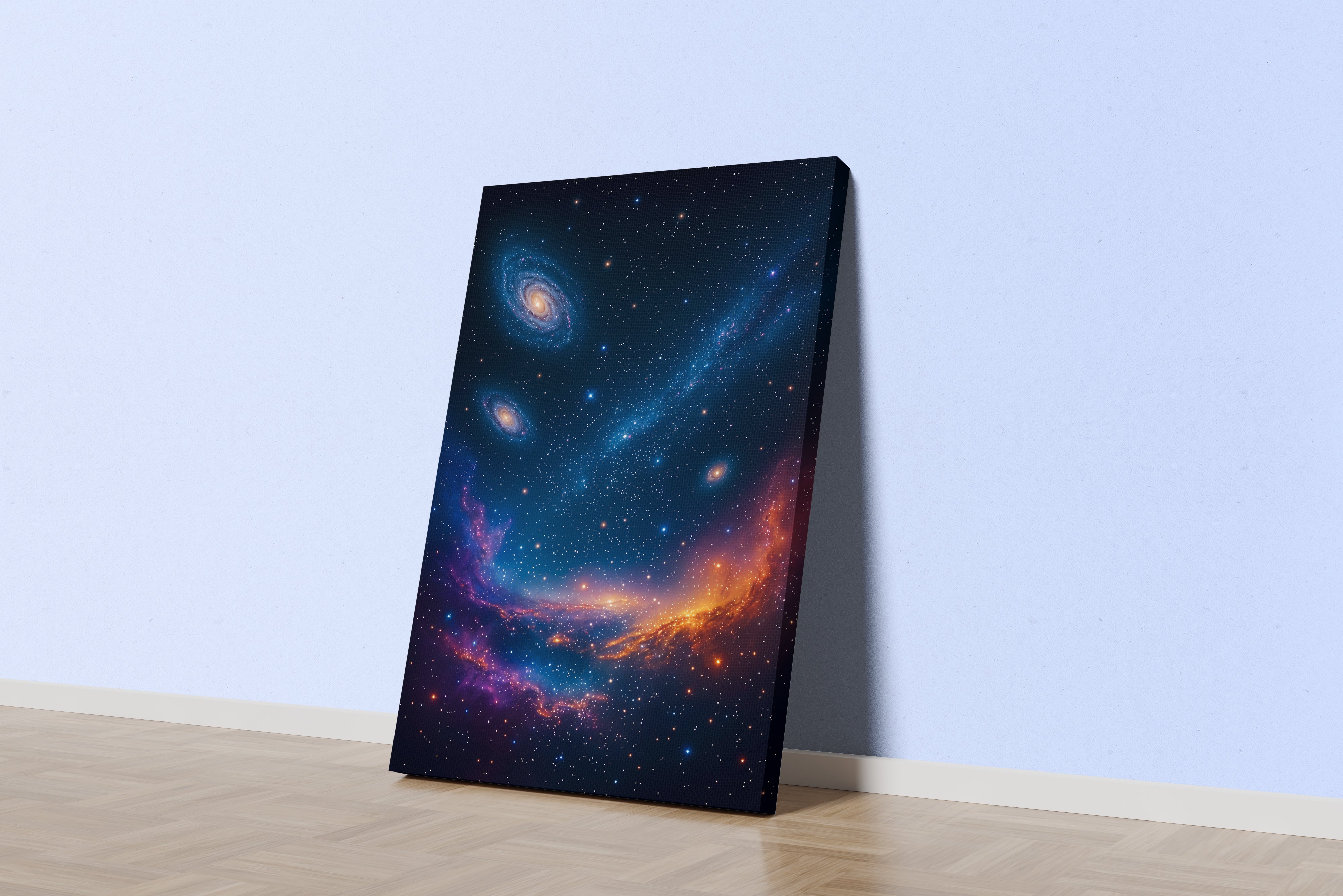 ai creation, nebulas, stars and spacescapes view, ai art, art, kanvas tablo