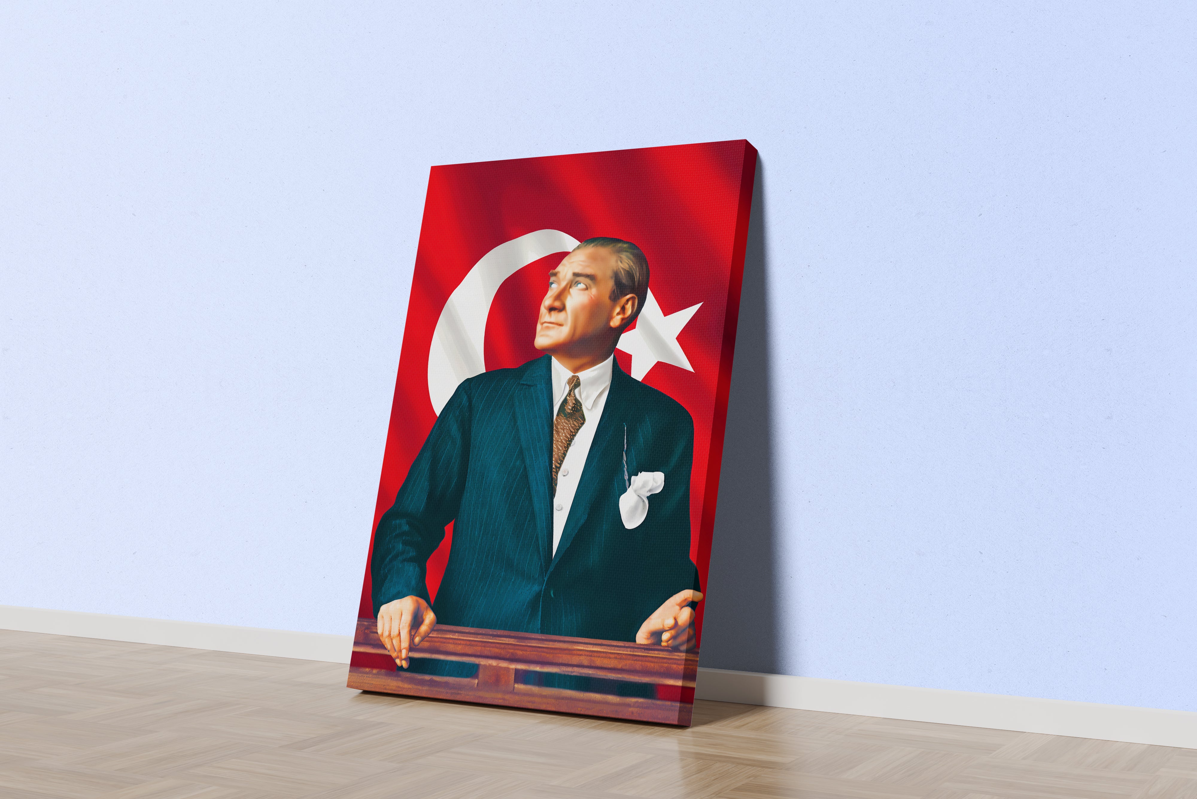 Atatürk portre model 19, art, kanvas tablo