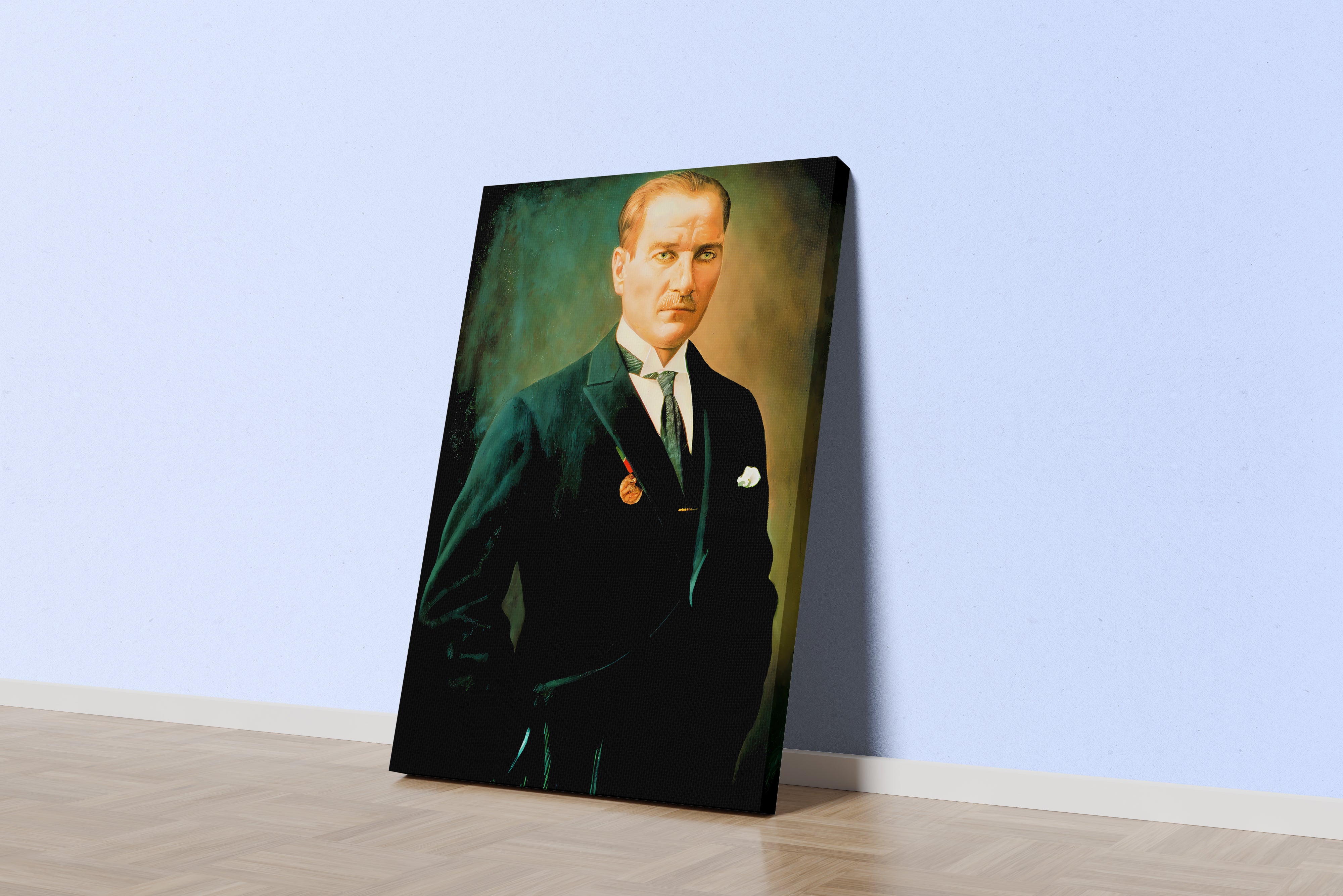 Atatürk portre model 14, art, kanvas tablo