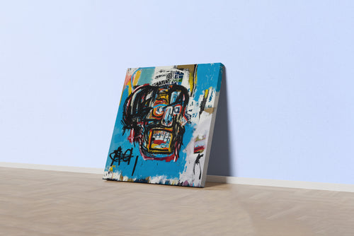 Jean-Michel Basquiat'nın İkonik Başyapıtı Untitled (Kurukafa) Sokak Sanatı Kanvas Tablo