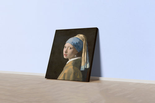 Vermeer'in Başyapıtı Kuzeyin Mona Lisa'sı İnci Küpeli Kız Hollanda Altın Çağı Kanvas Tablo