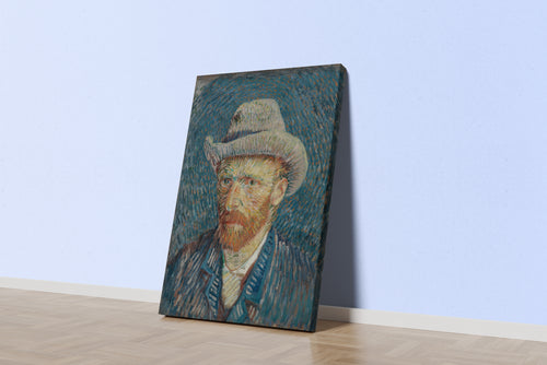 Vincent Van Gogh Gri Keçe Şapkalı Otoportre Kanvas Tablo