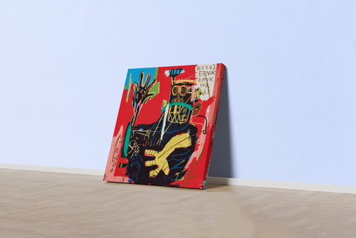 Jean-Michel Basquiat'nın Kahramanlık Simgesi Boksör (Untitled) Neo-Ekspresyonist Kanvas Tablo