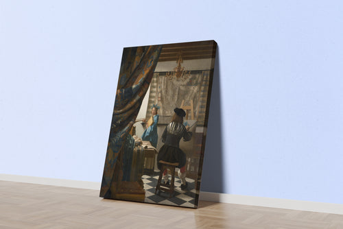Johannes Vermeer Ressamın Atölyesi Kanvas Tablo