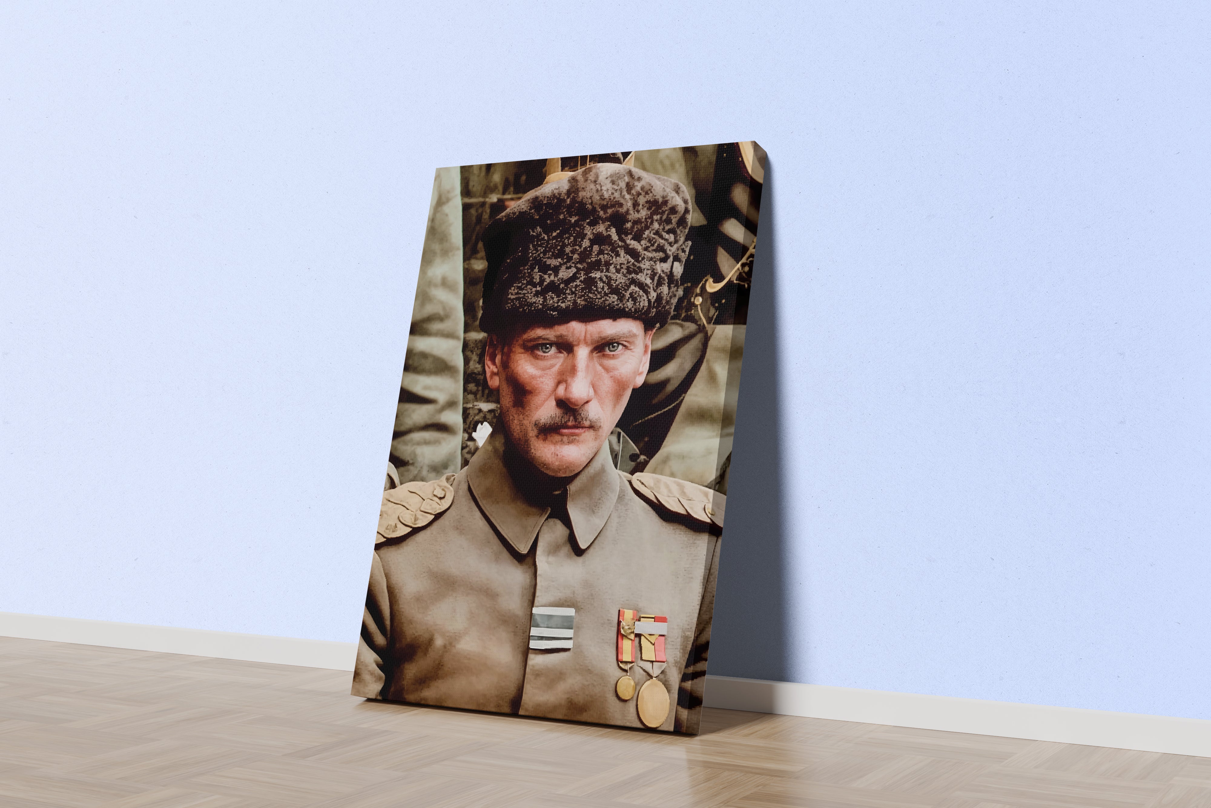 Atatürk portre model 20, art, kanvas tablo