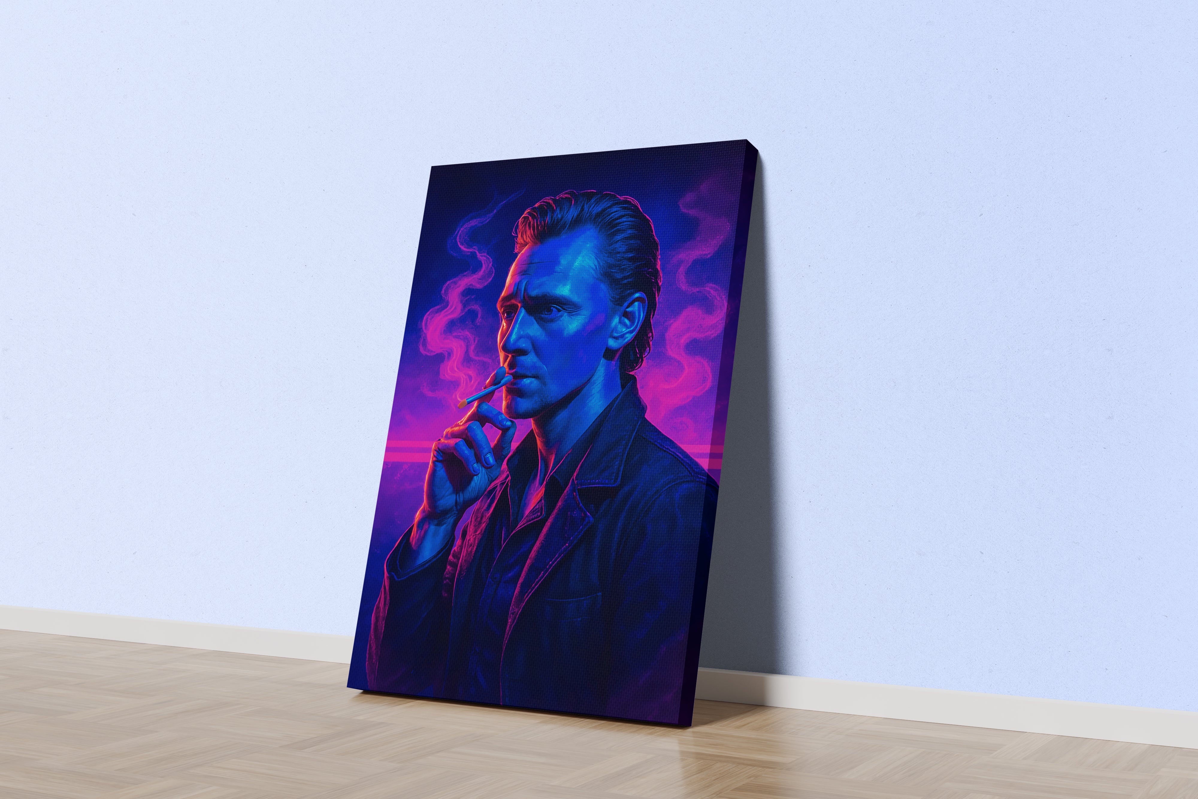 ai creation, Cyberpunk Loki Projects, ai art, art, kanvas tablo