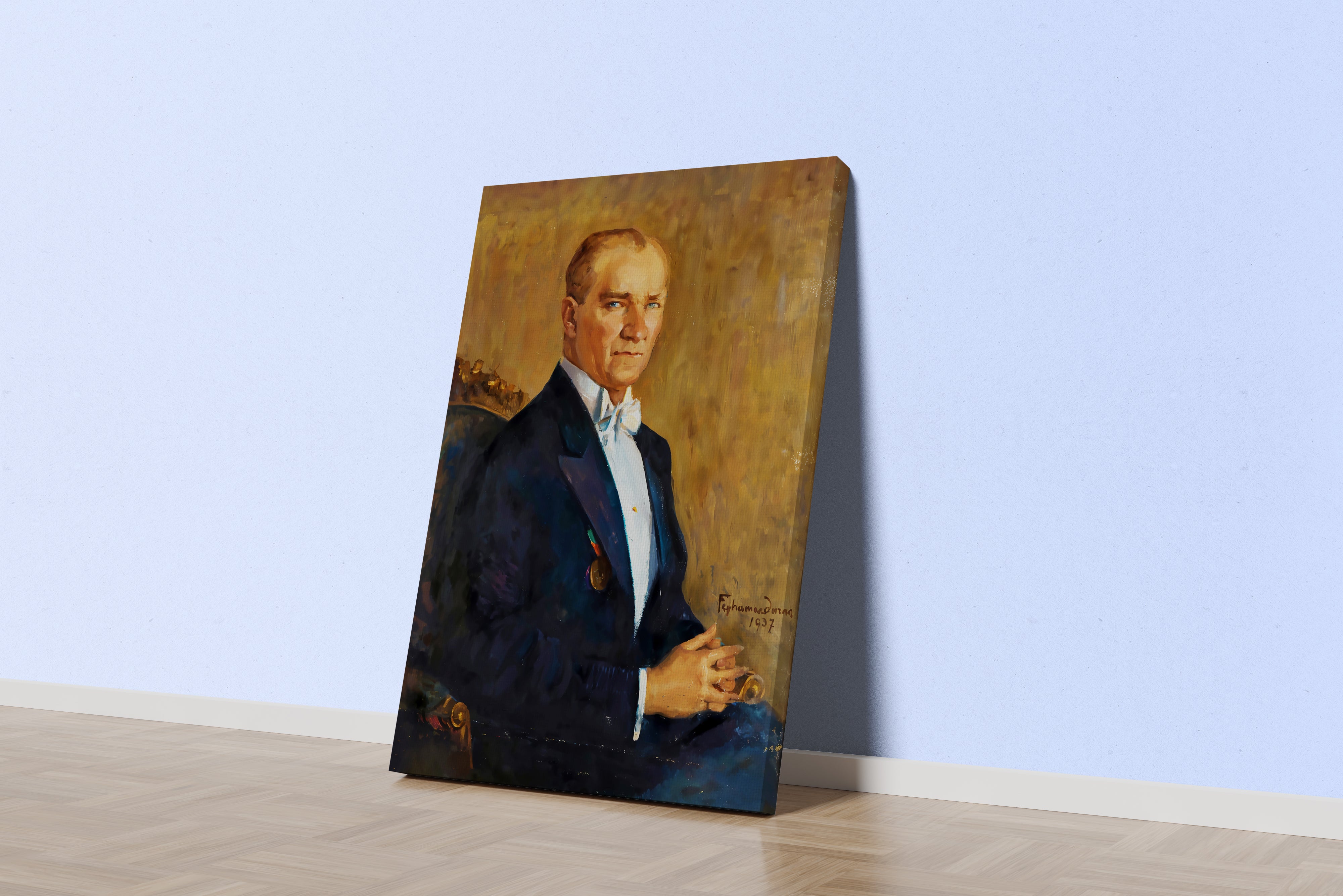 Atatürk portre model 4, art, kanvas tablo