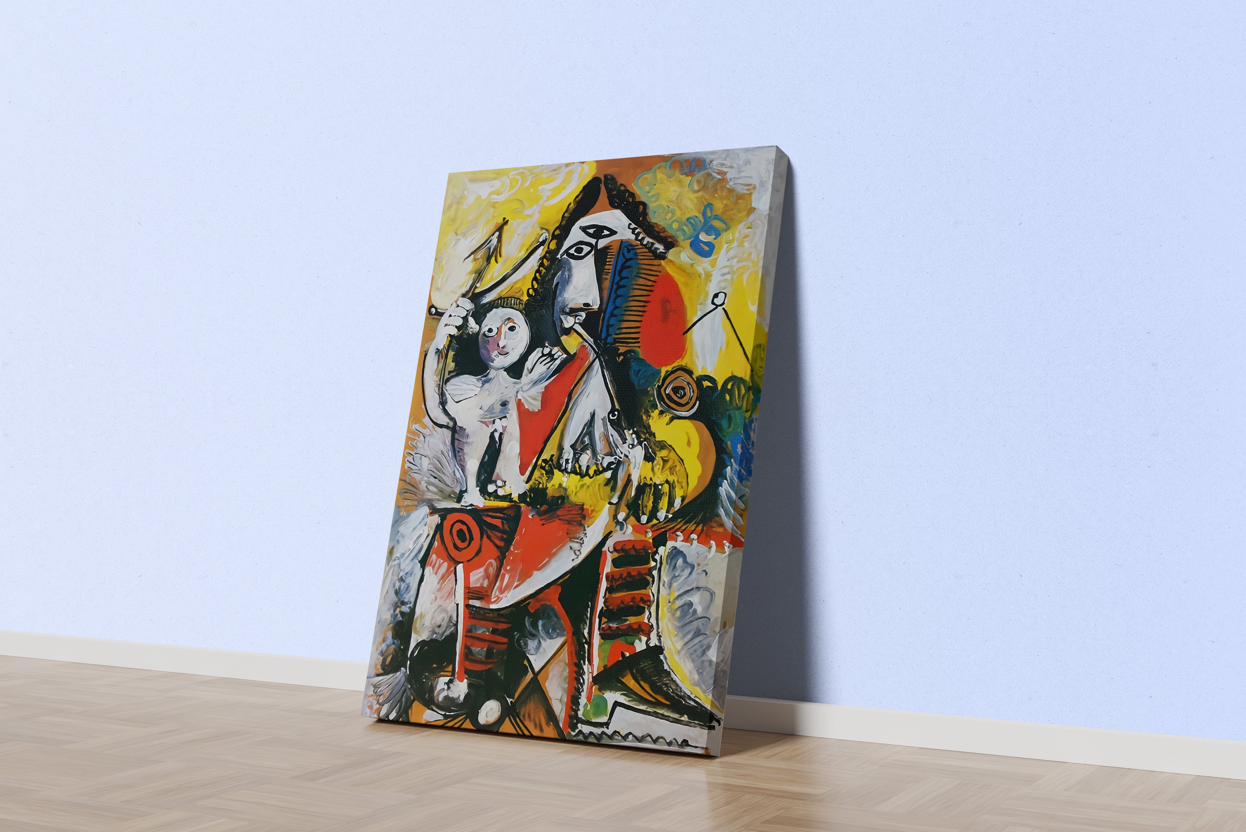 Pablo Picasso Müzik ve Figürler Ekspresif Kompozisyon Kanvas Tablo