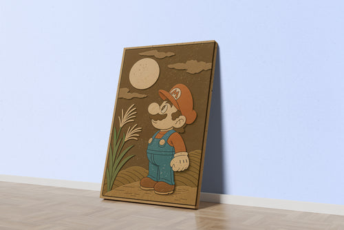 ai creation, mario world, ai art, art, kanvas tablo