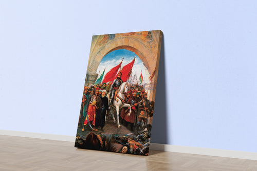 Fausto Zonaro İstanbul’un Fethi Fatih Sultan Mehmet Kanvas Tablo