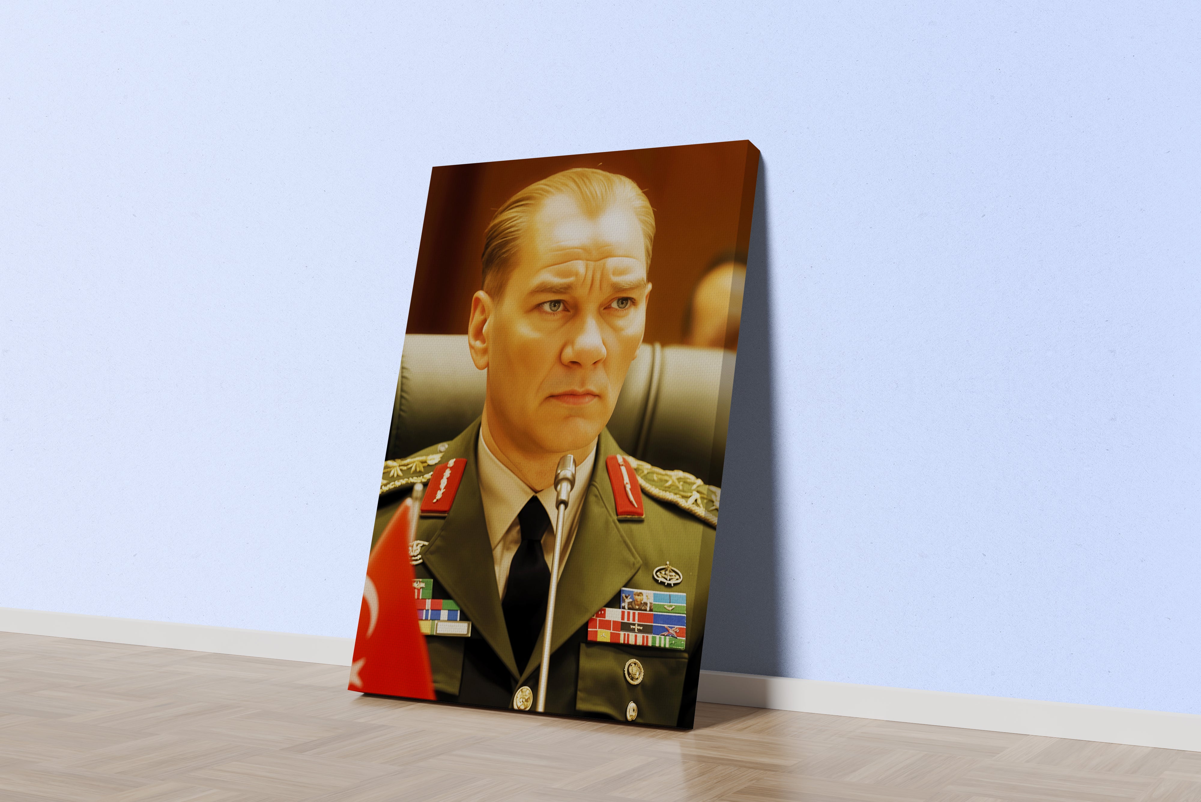Atatürk portre model 7, art, kanvas tablo