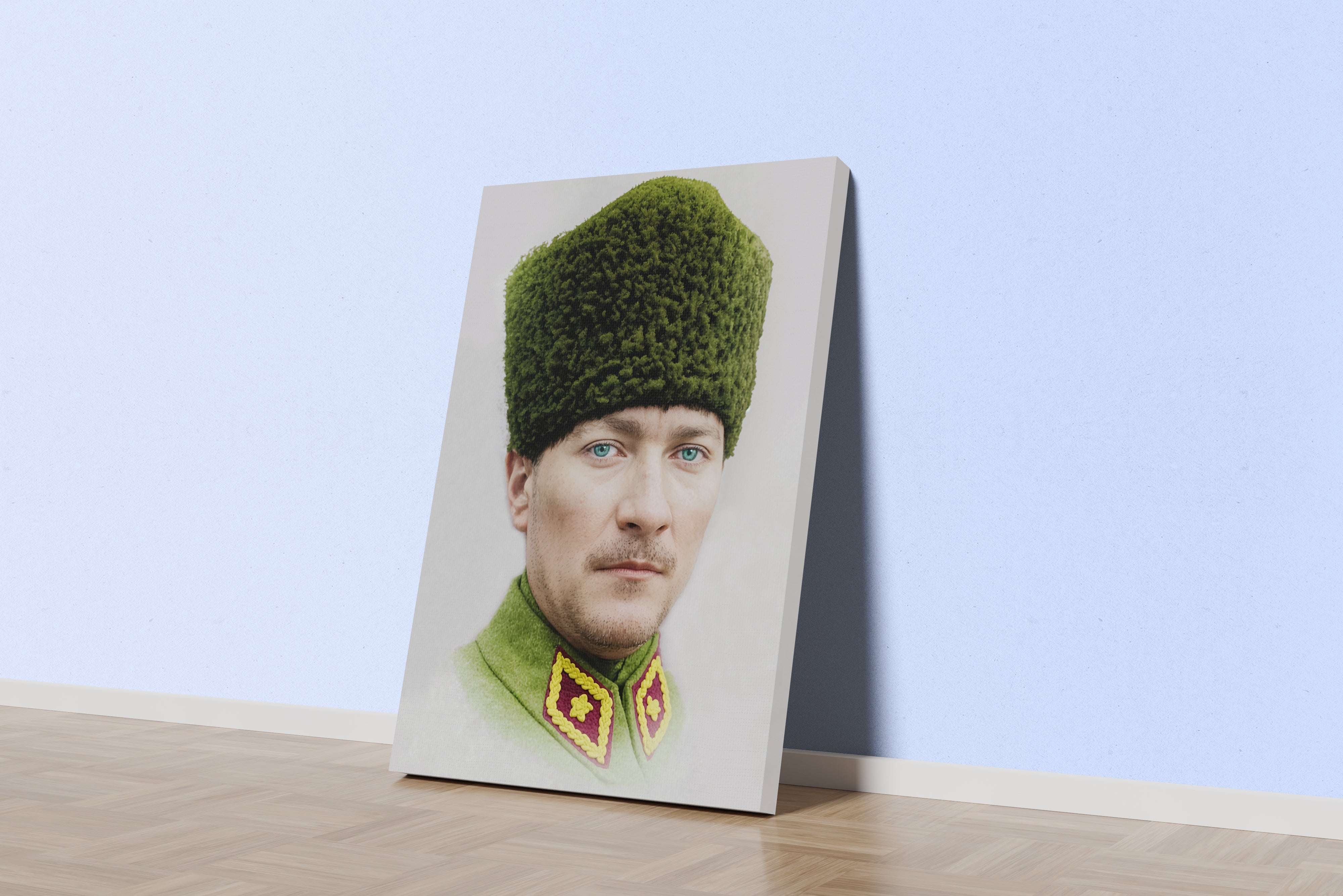 Atatürk portre model 1, art, kanvas tablo