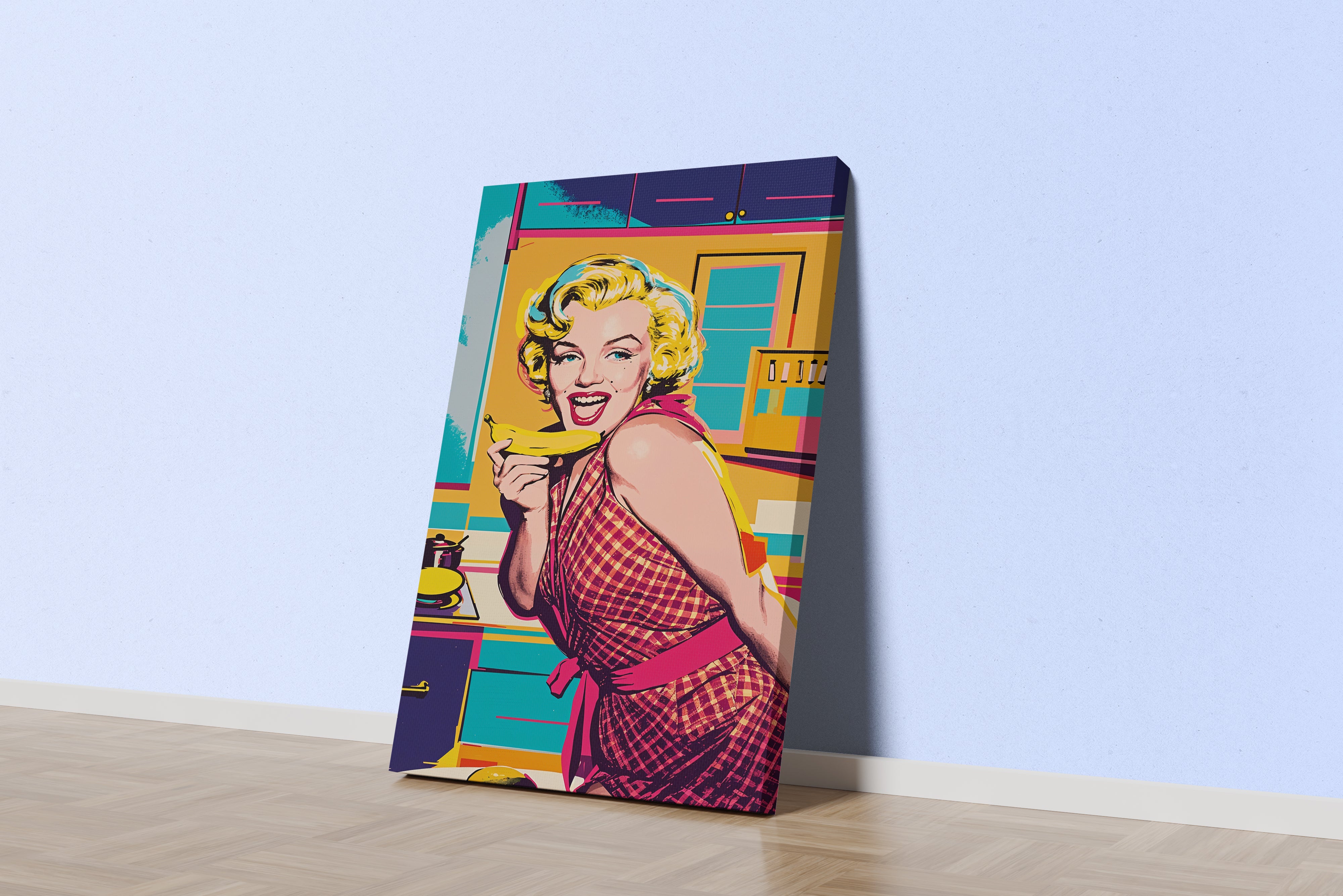 ai creation, Marilyn Monroe, pop art, ai art, art, kanvas tablo