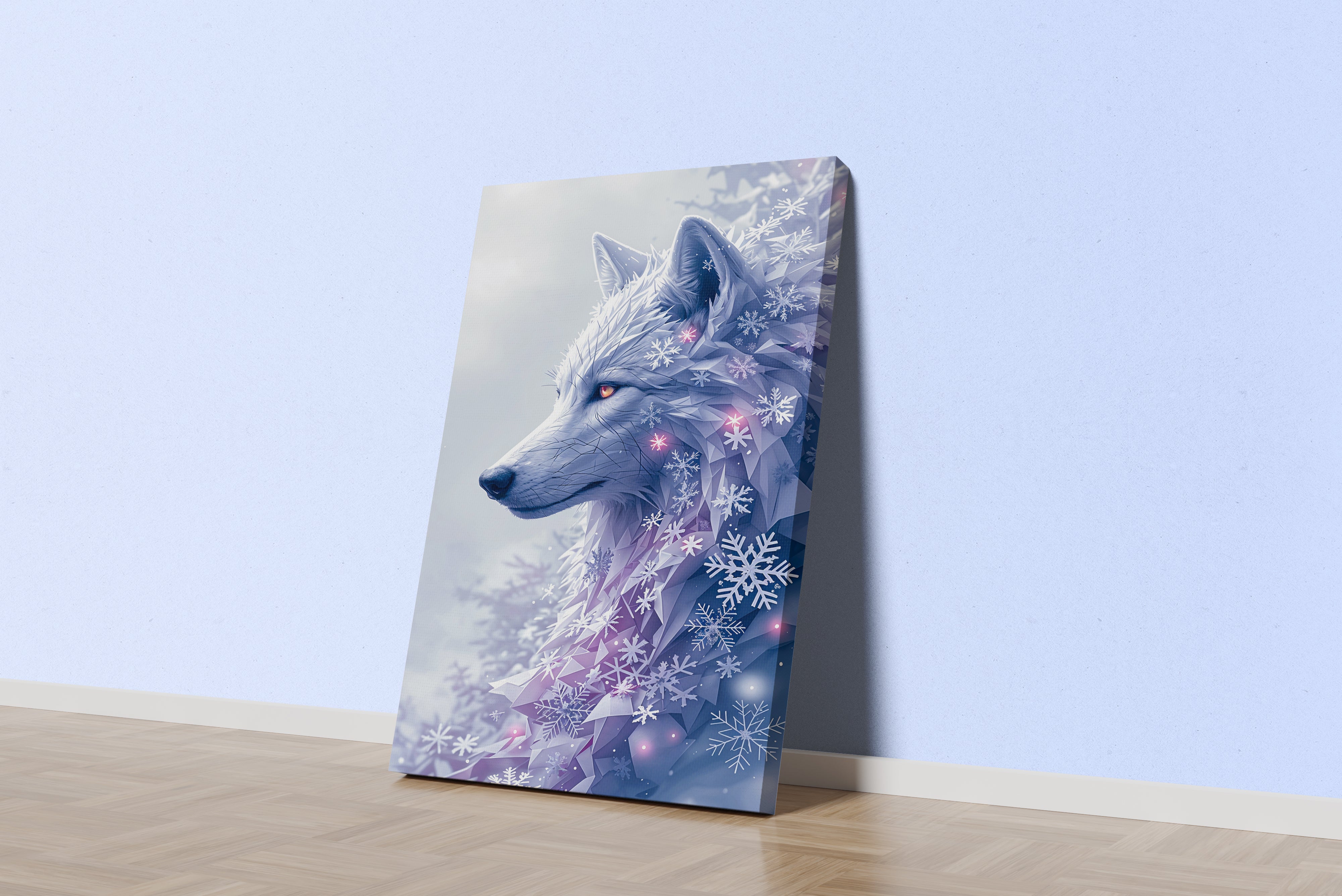 ai creation, magnificent looking wolf, pet, ai art, art, kanvas tablo