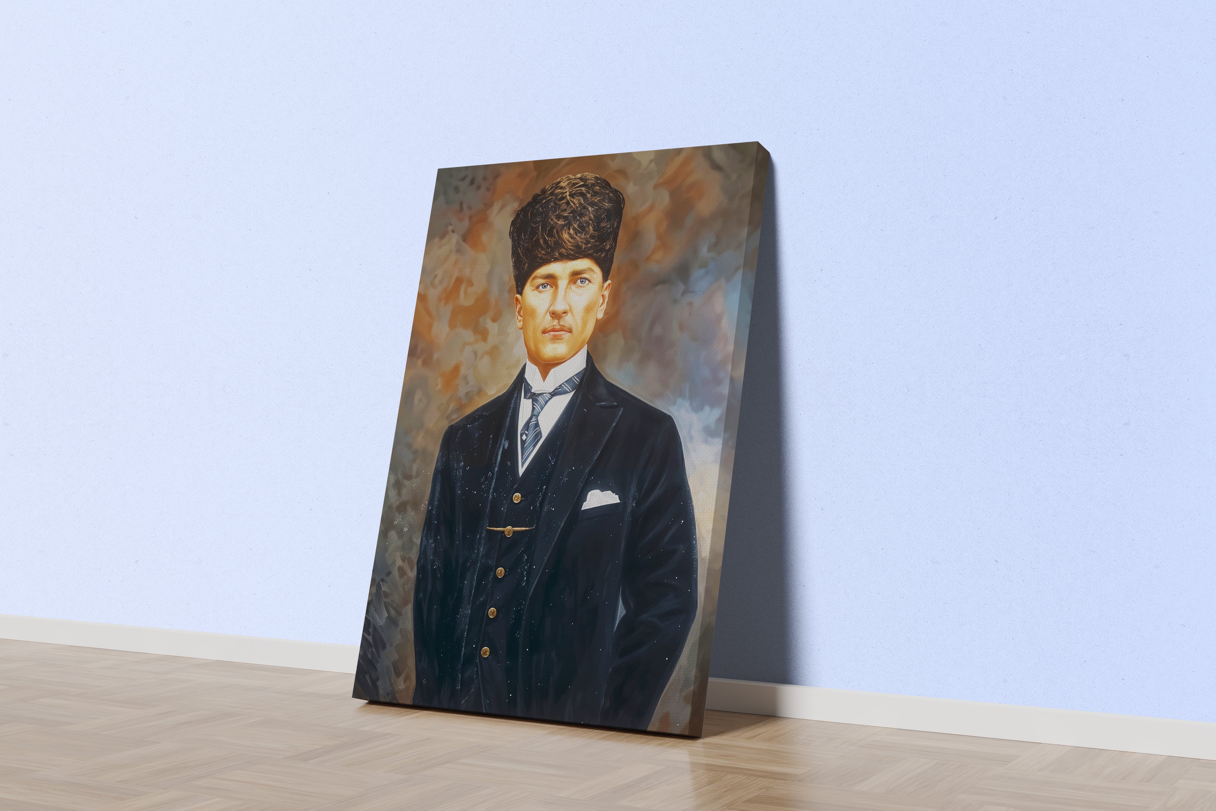 Atatürk portre model 10, art, kanvas tablo