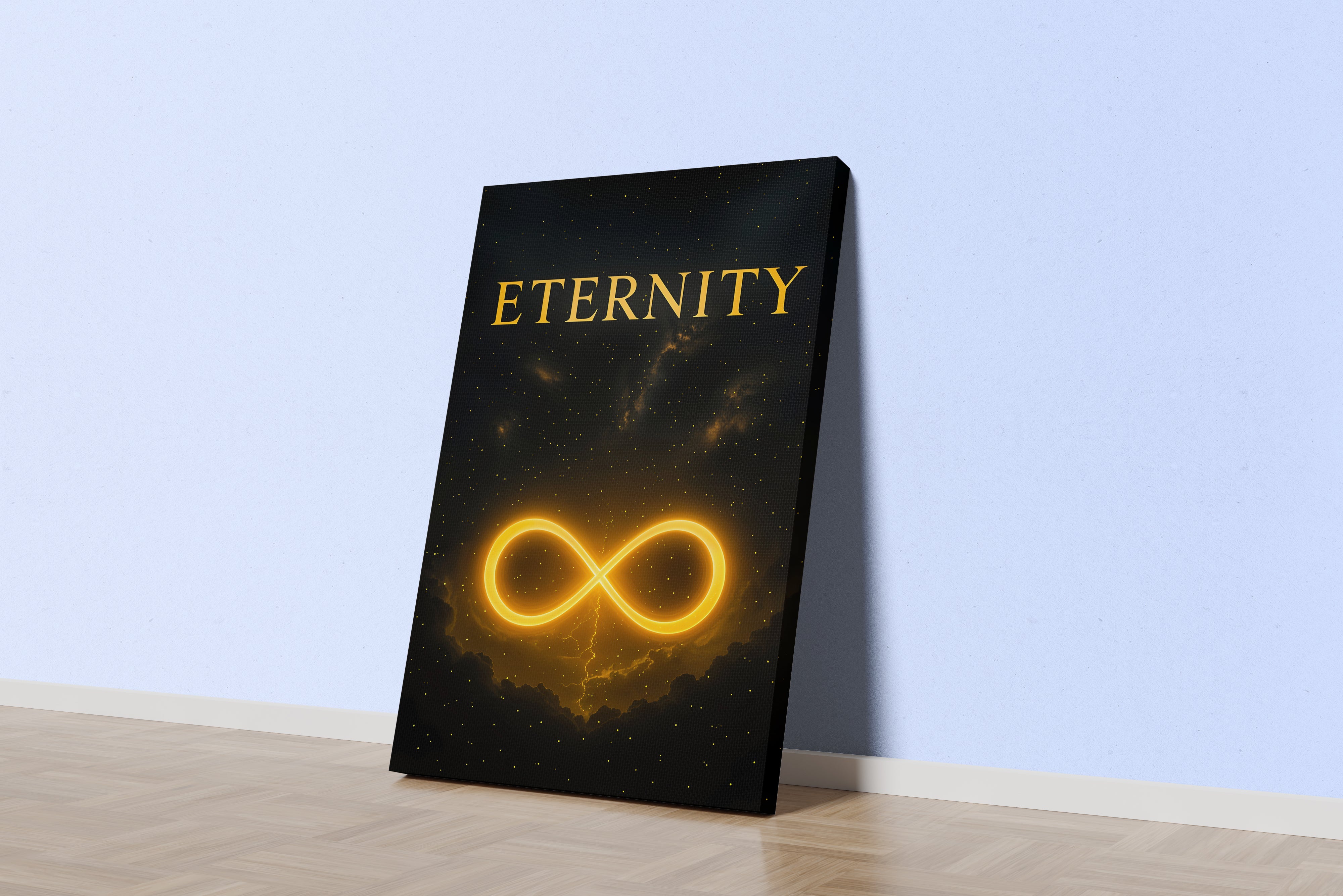 ai creation, eternity, quote, ai art, art, kanvas tablo