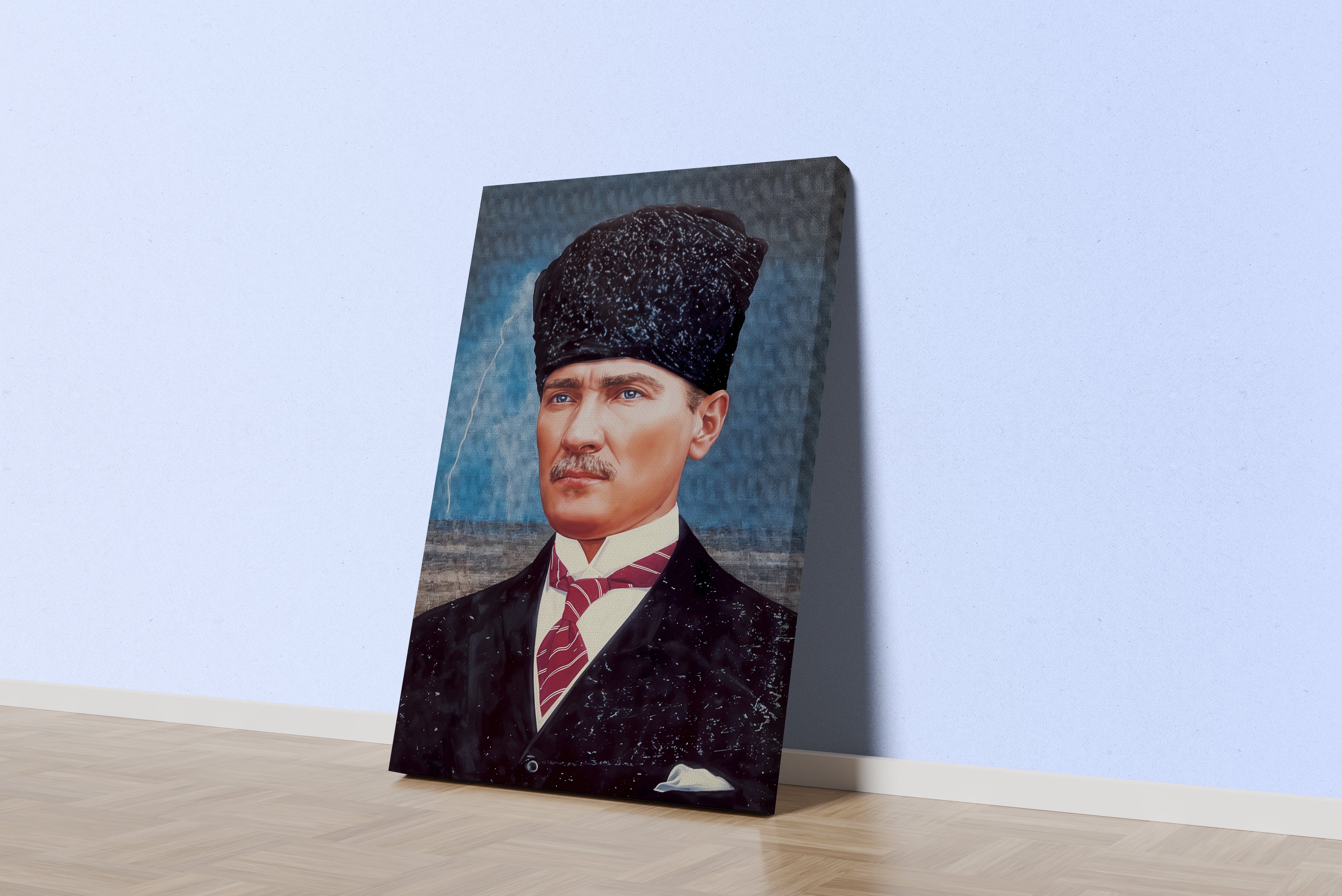 Atatürk portre model 5, art, kanvas tablo