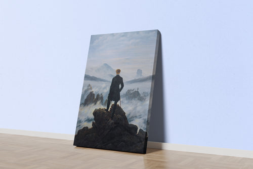 Caspar David Friedrich Sis Denizinde Yolcu Kanvas Tablo