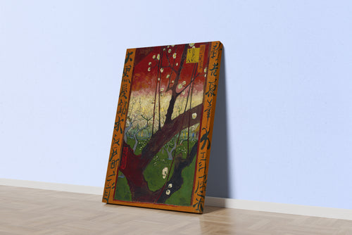 Vincent van Gogh Japon Bahçesinde Çiçek Açan Erik Ağacı Kanvas Tablo