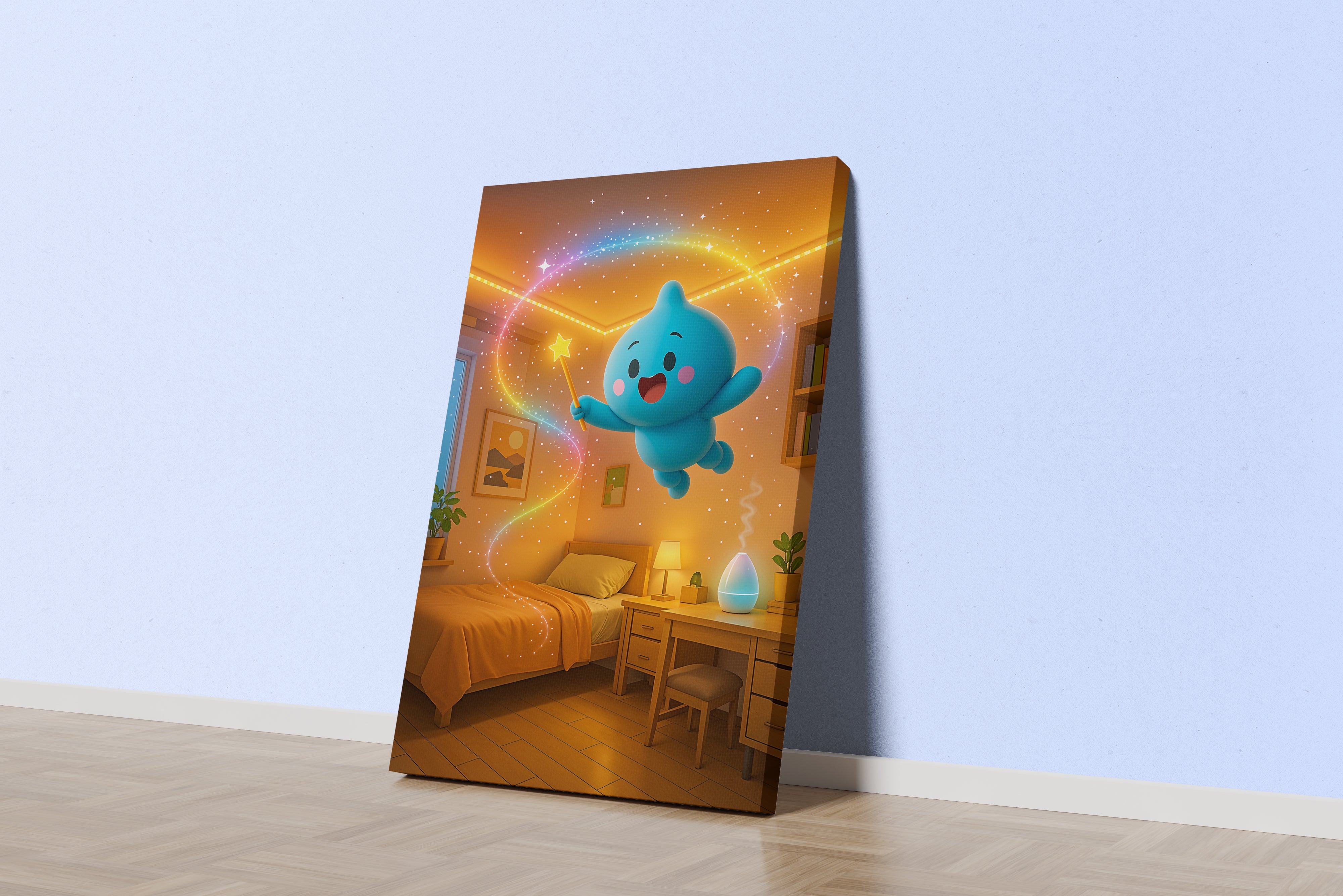 ai creation, magic minion, kid, ai art, art, kanvas tablo