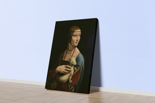 Leonardo da Vinci Erminli Kadın Kanvas Tablo