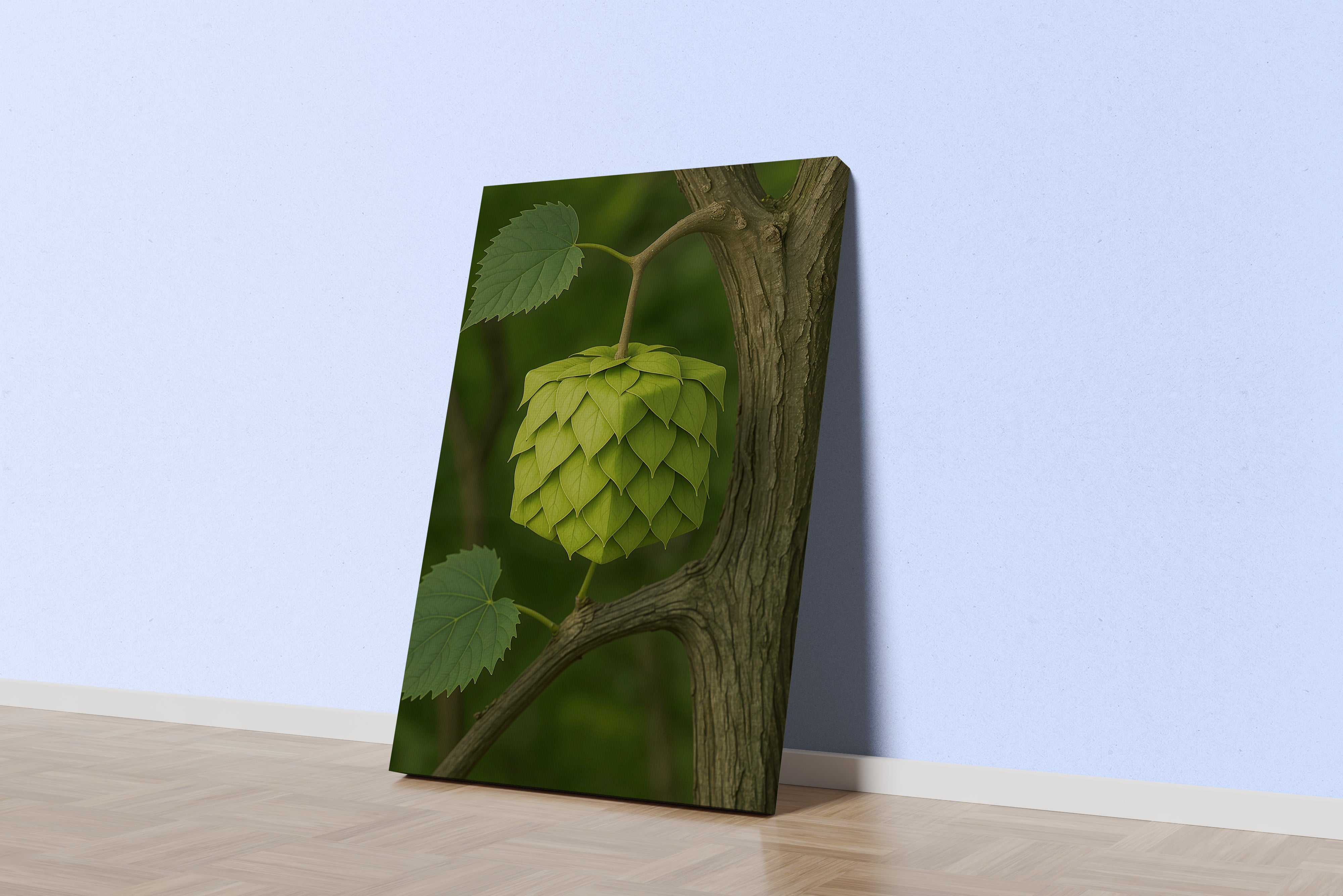 ai creation, square leaf, ai art, art, kanvas tablo