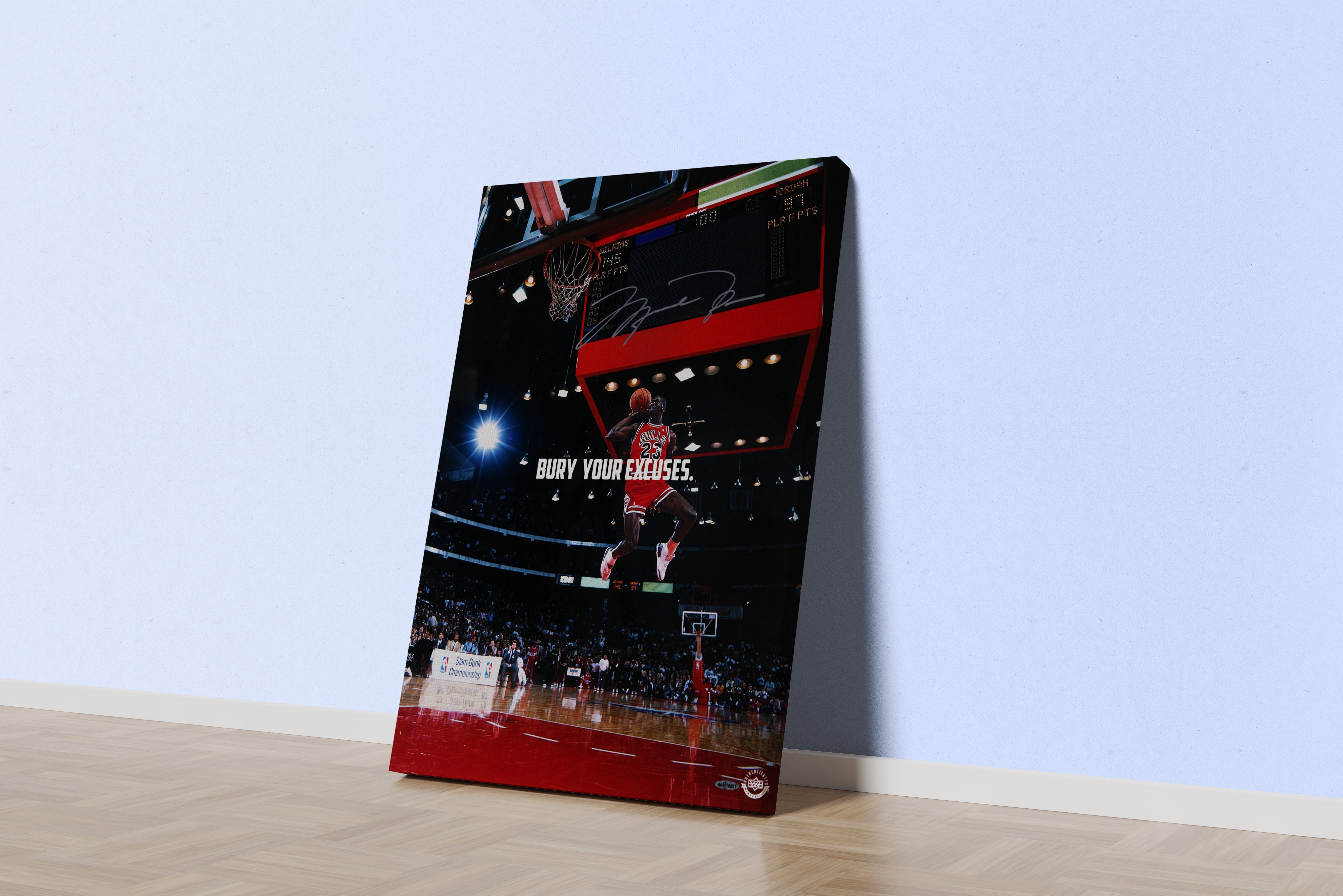bury your excuses, michael jordan effective, sport, kanvas tablo