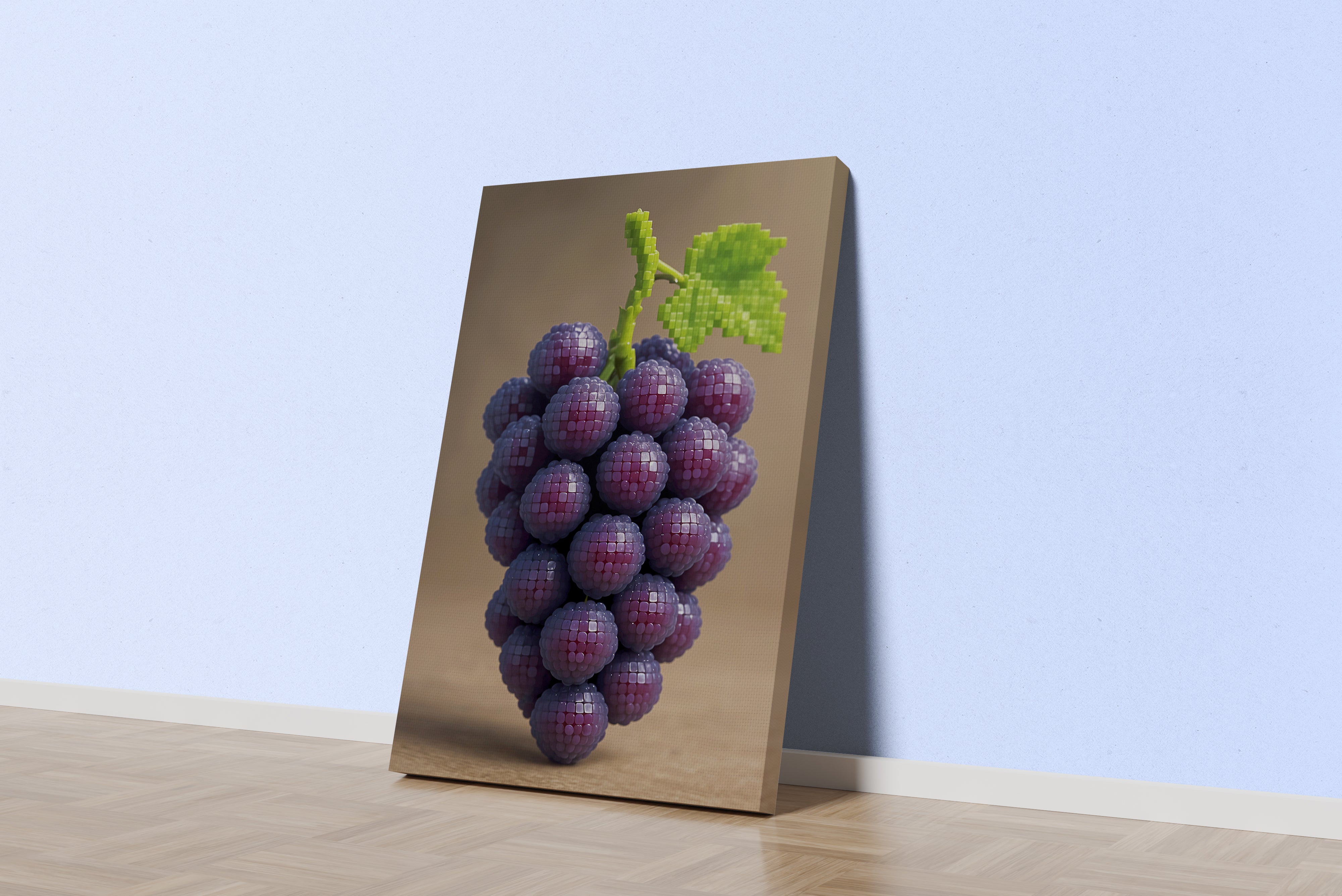 ai creation, round purple grapes, ai art, art, kanvas tablo