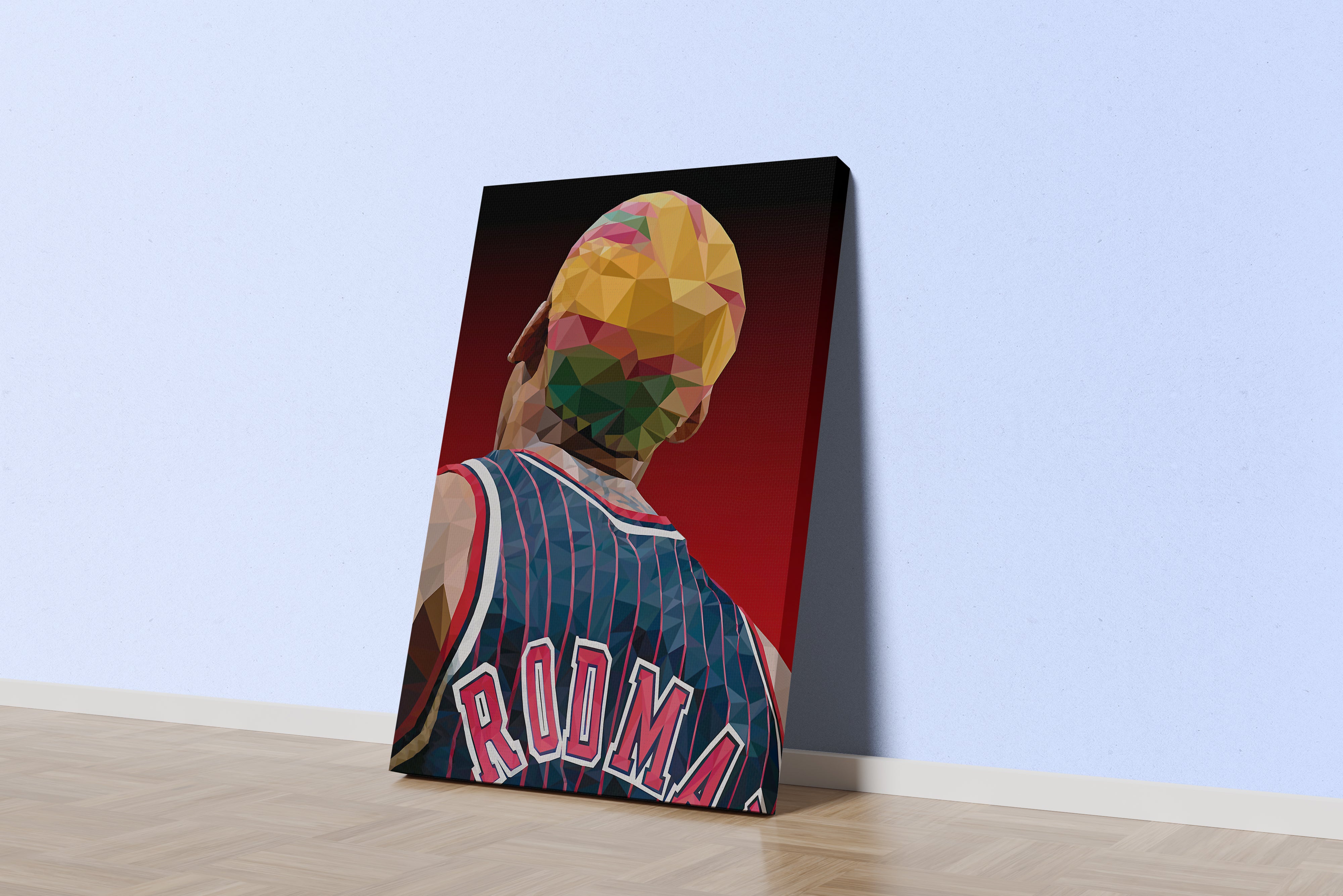 head model 1, dennis rodman, sport, kanvas tablo