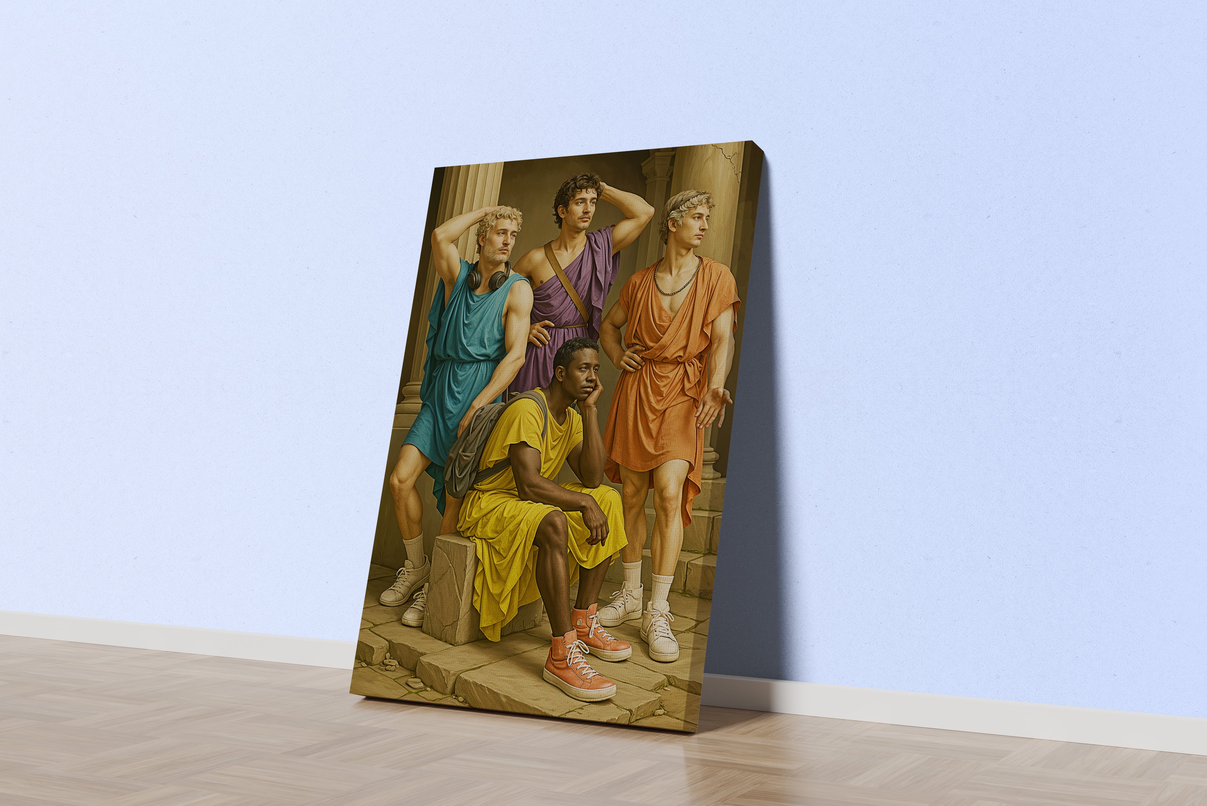 ai creation, modern rome, ai art, art, kanvas tablo