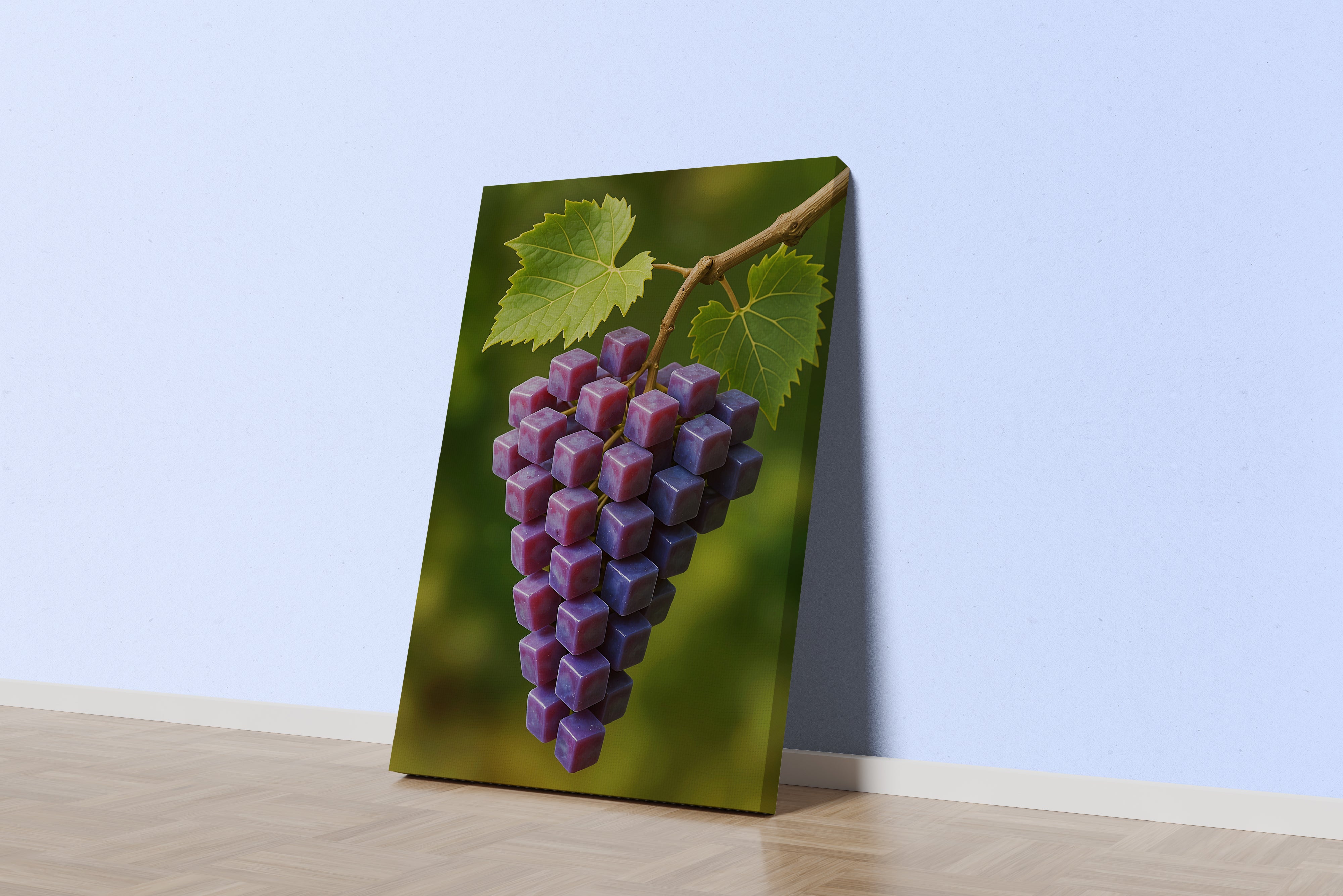 ai creation, square purple grapes, ai art, art, kanvas tablo