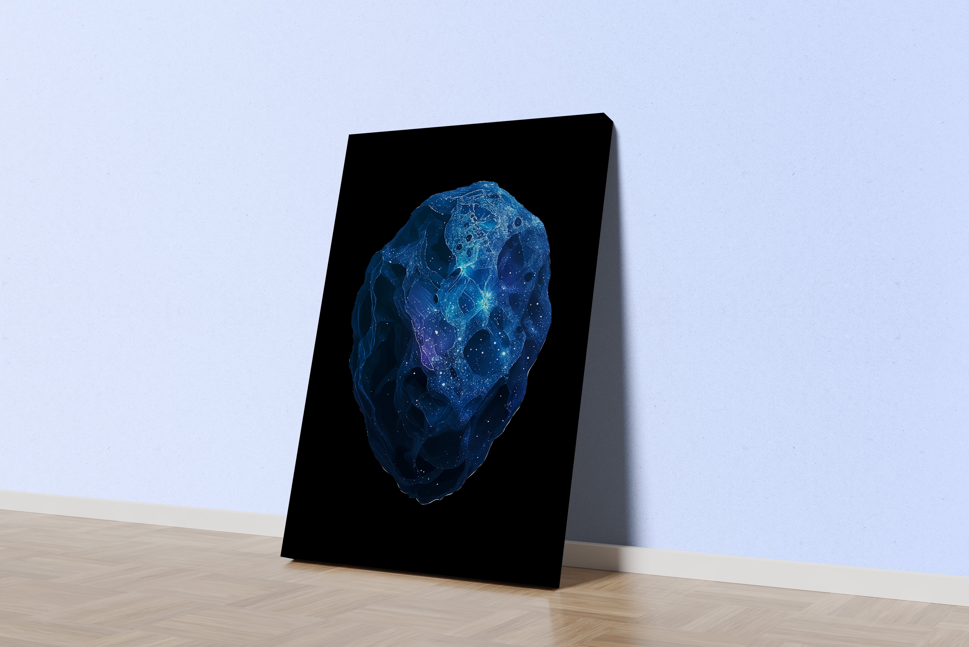 ai creation, giant asteroid, ai art, art, kanvas tablo