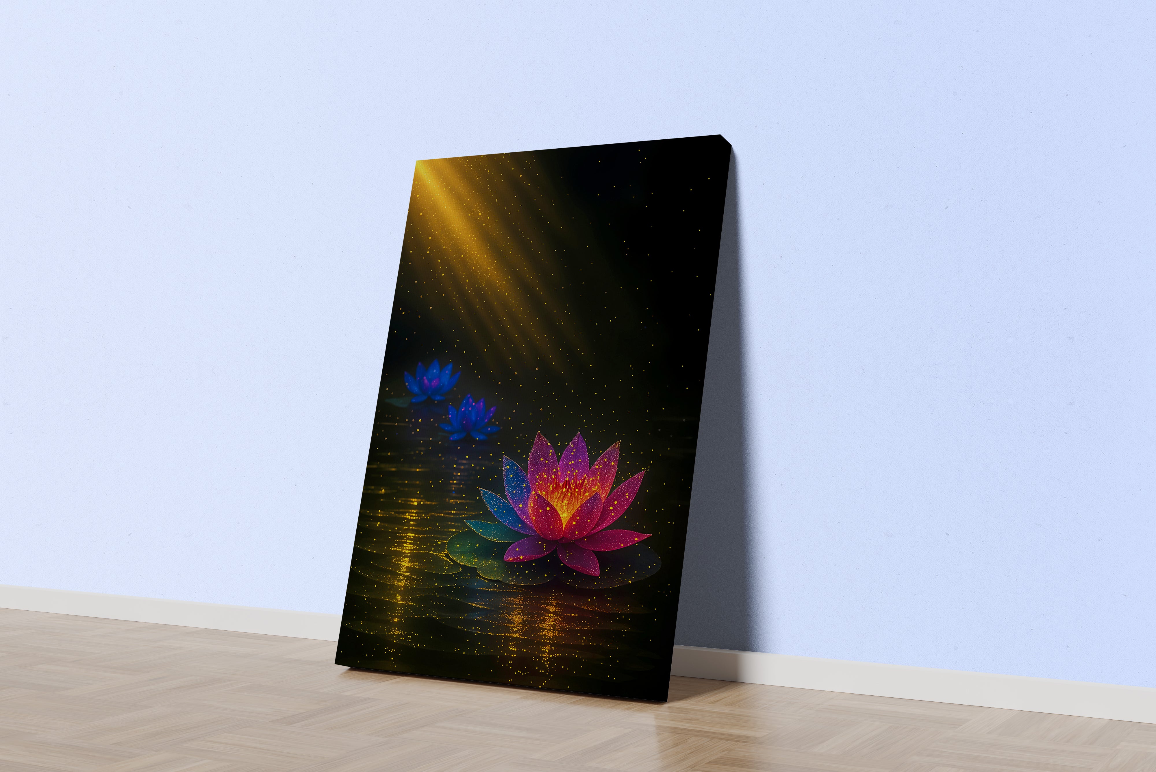 ai creation, lotus flower, ai art, art, kanvas tablo