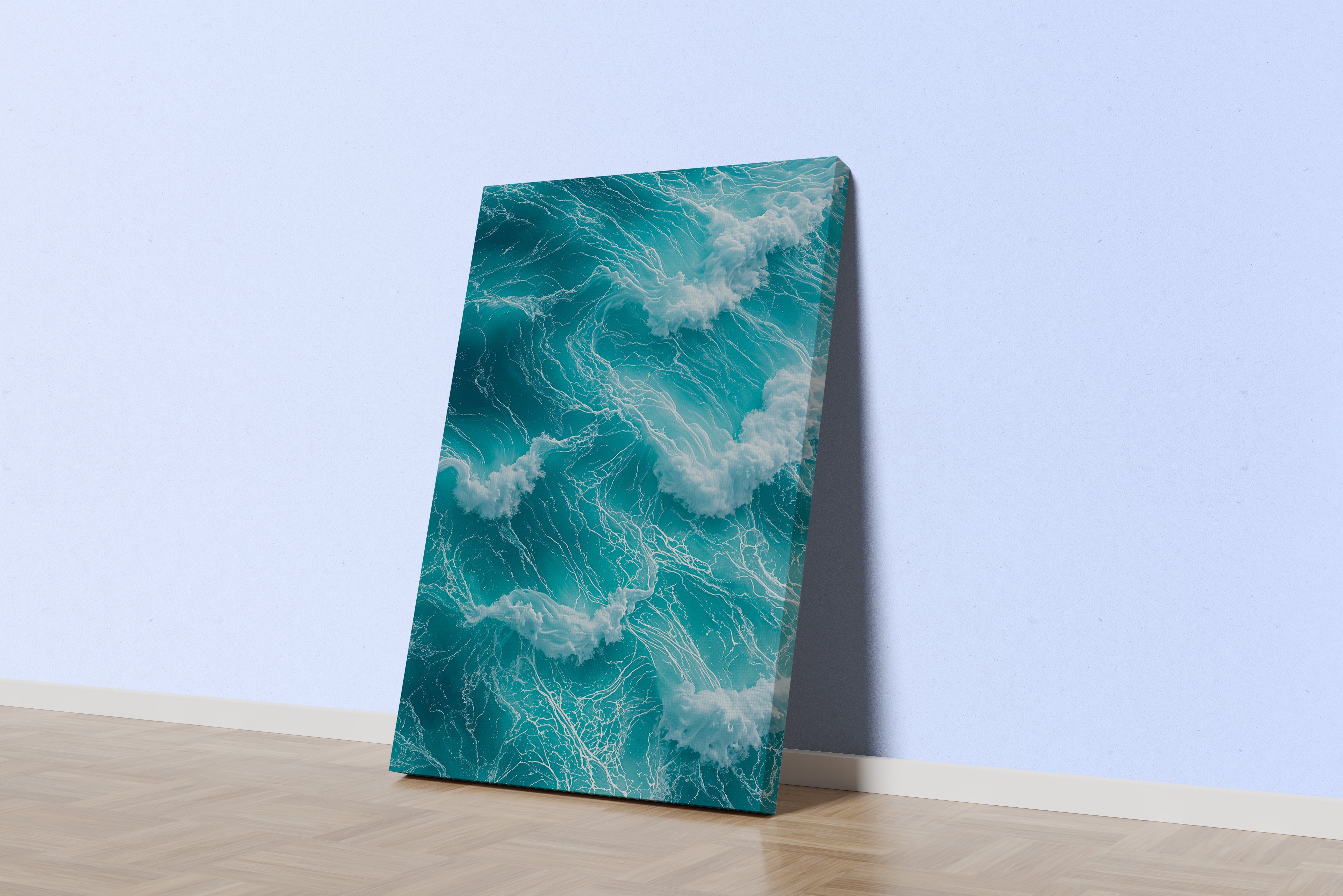 ai creation, giant waves, ai art, art, kanvas tablo