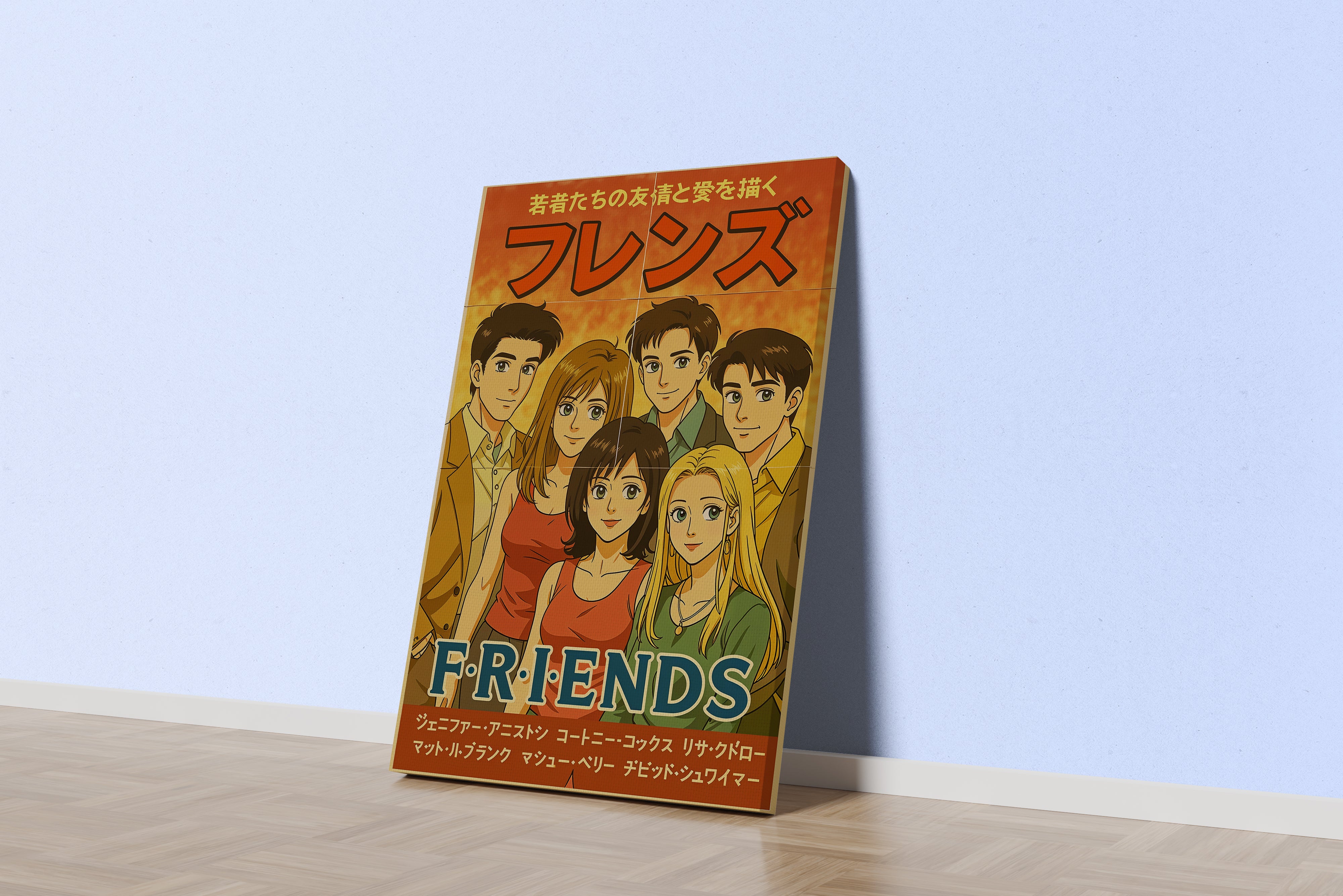 ai creation, friends japanese version, ai art, art, kanvas tablo