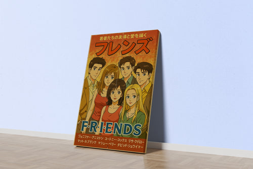 ai creation, friends japanese version, ai art, art, kanvas tablo