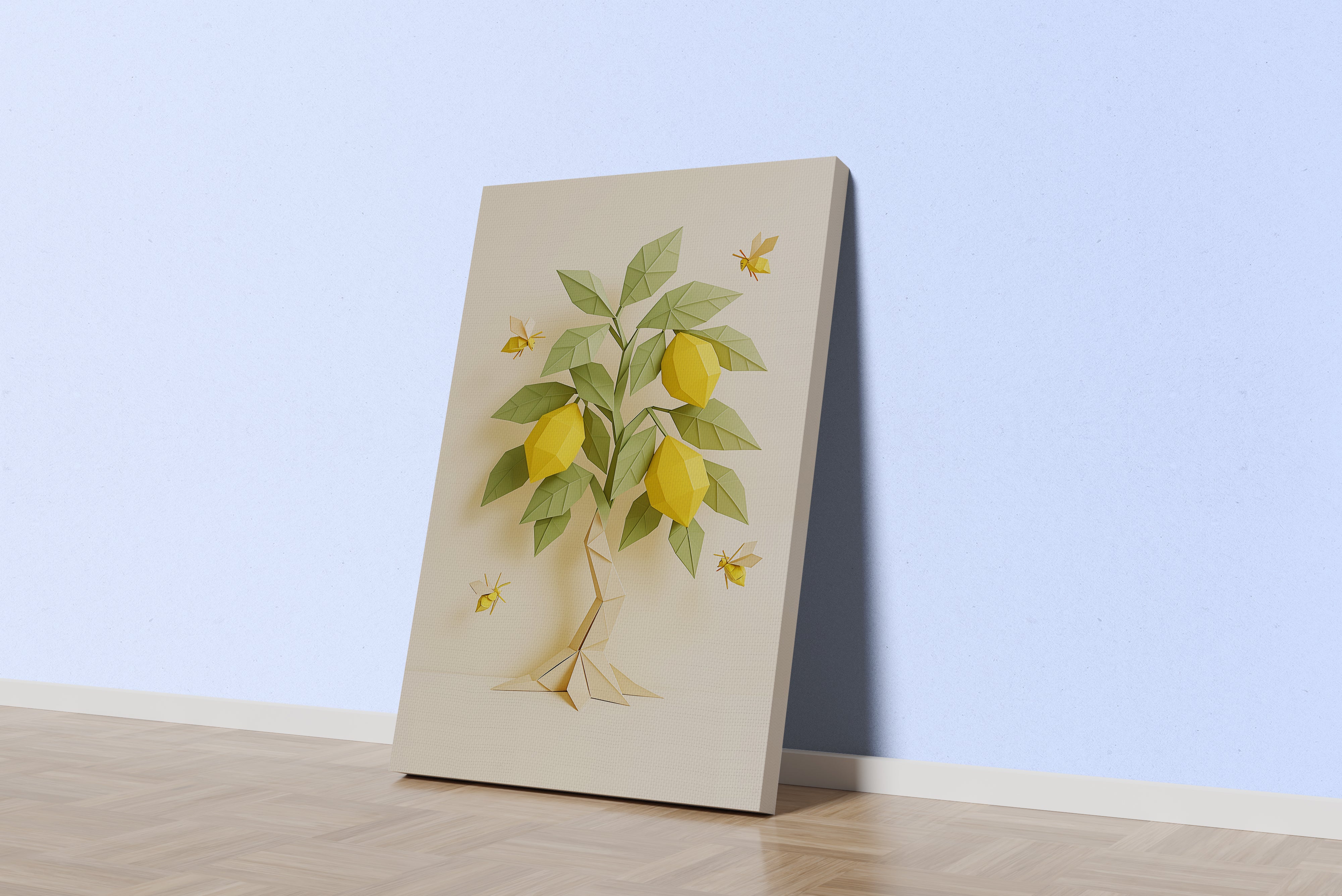 ai creation, lemon tree, ai art, art, kanvas tablo