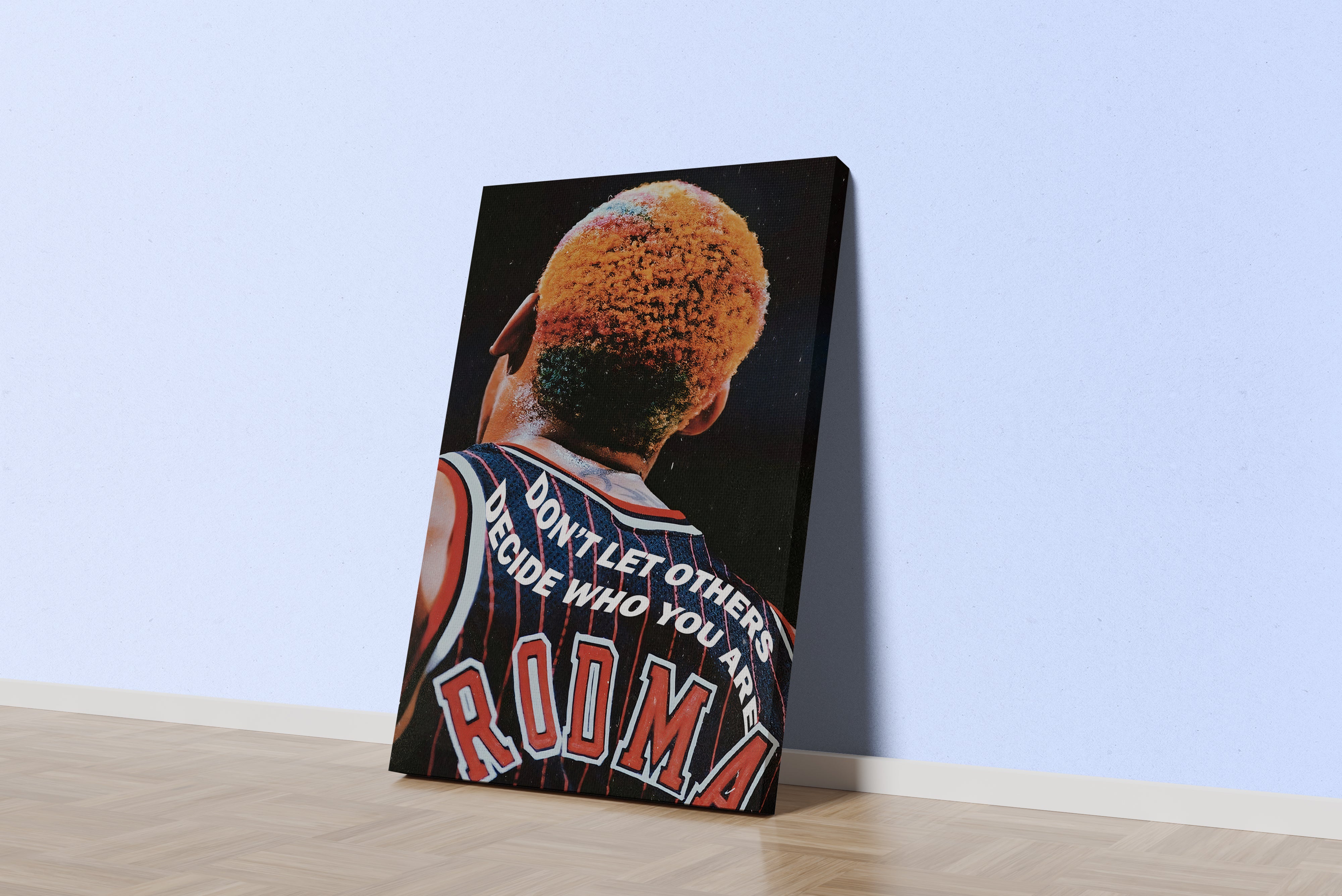 don't let others, dennis rodman, sport, kanvas tablo