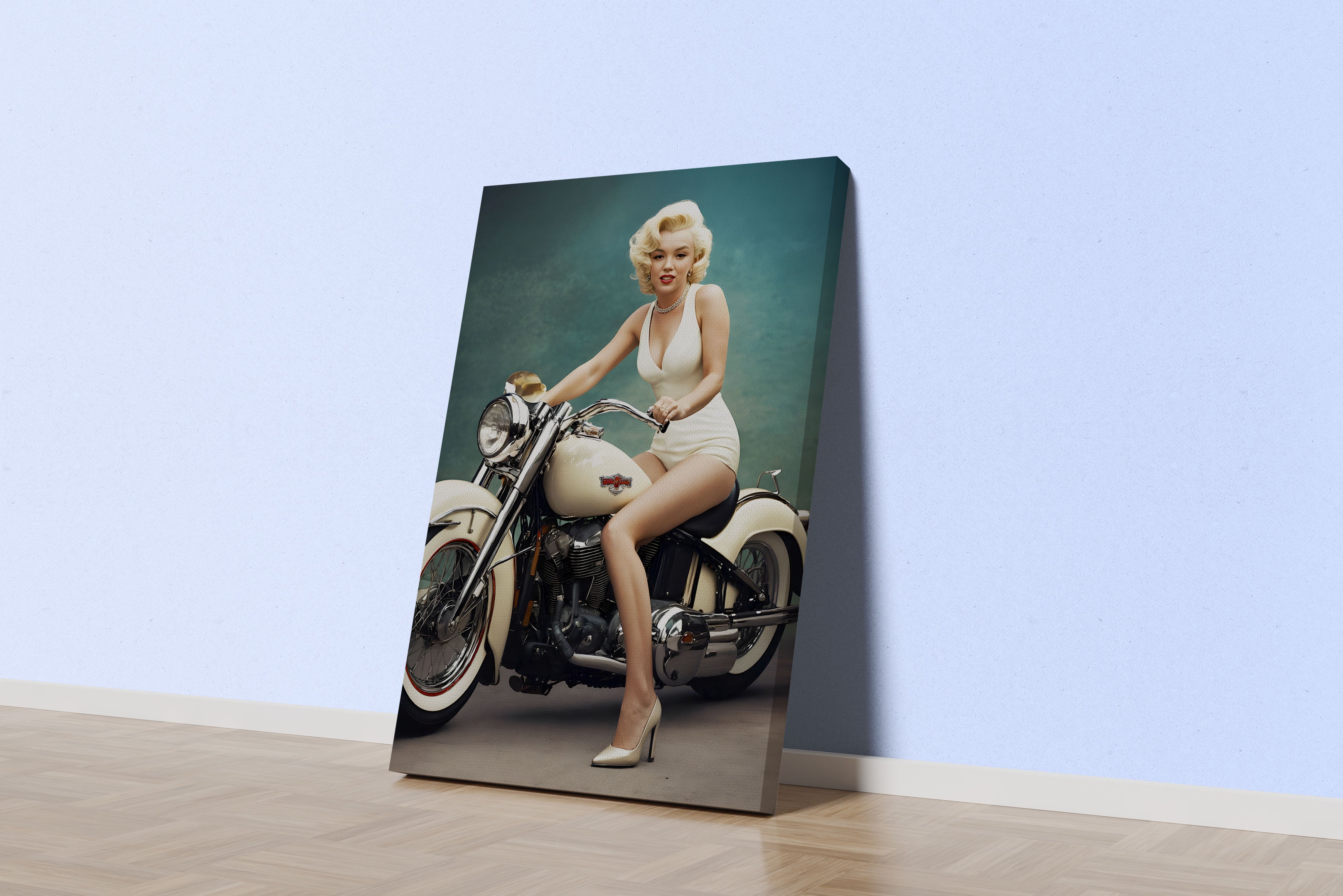 pop art, sanat, marilyn monroe, art, motosiklet, model, kadın, kanvas tablo