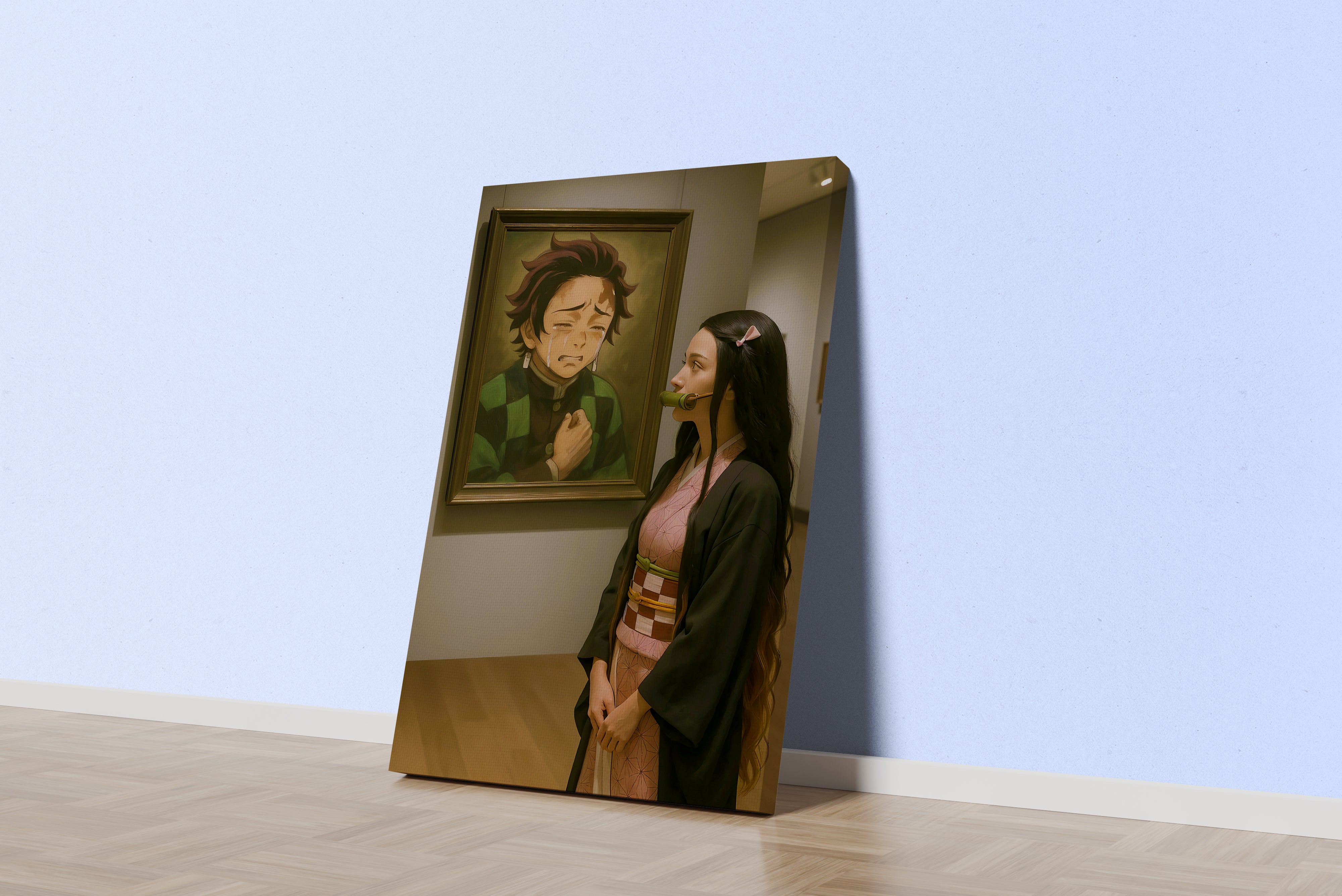 ai creation, demon slayer inception, ai art, art, kanvas tablo