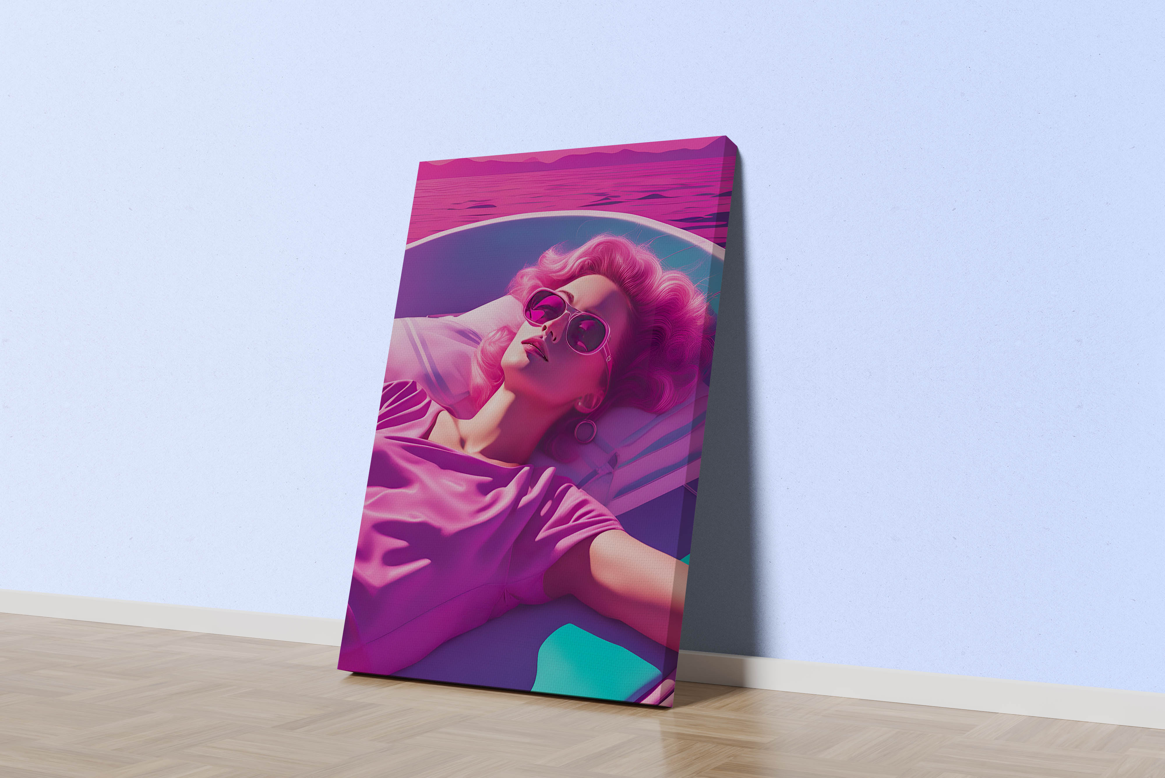 retrowave vogue, pop art, beauty, art, kanvas tablo