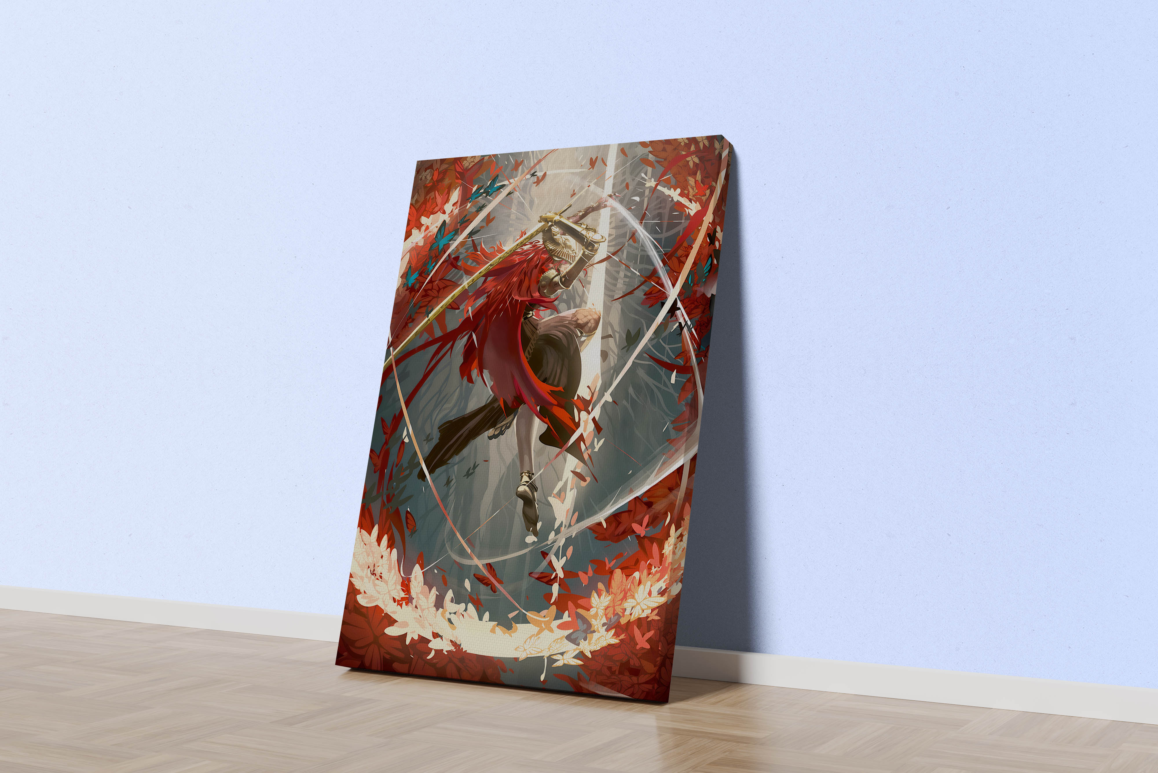 pc game, elden ring model 5, art, kanvas tablo