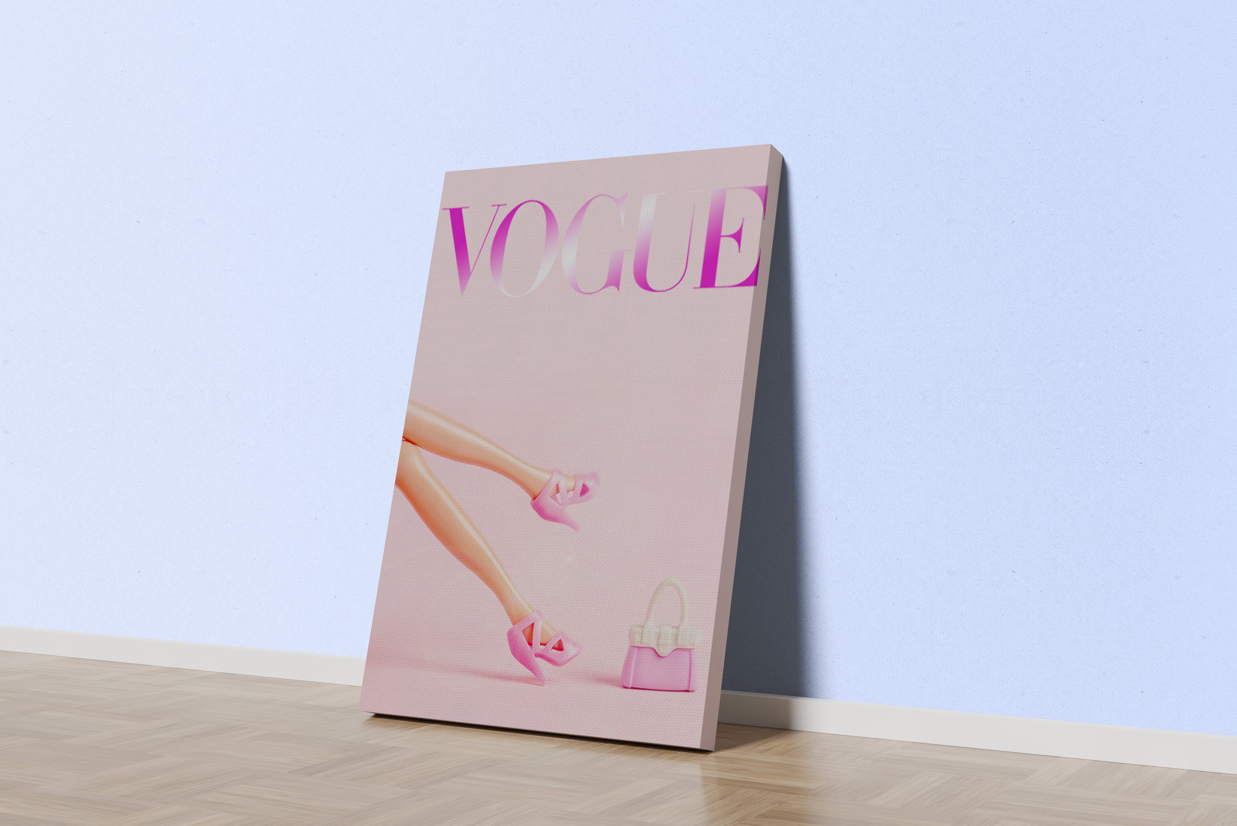 barbie effect vogue, art, kanvas tablo