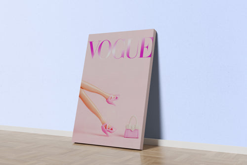 barbie effect vogue, art, kanvas tablo