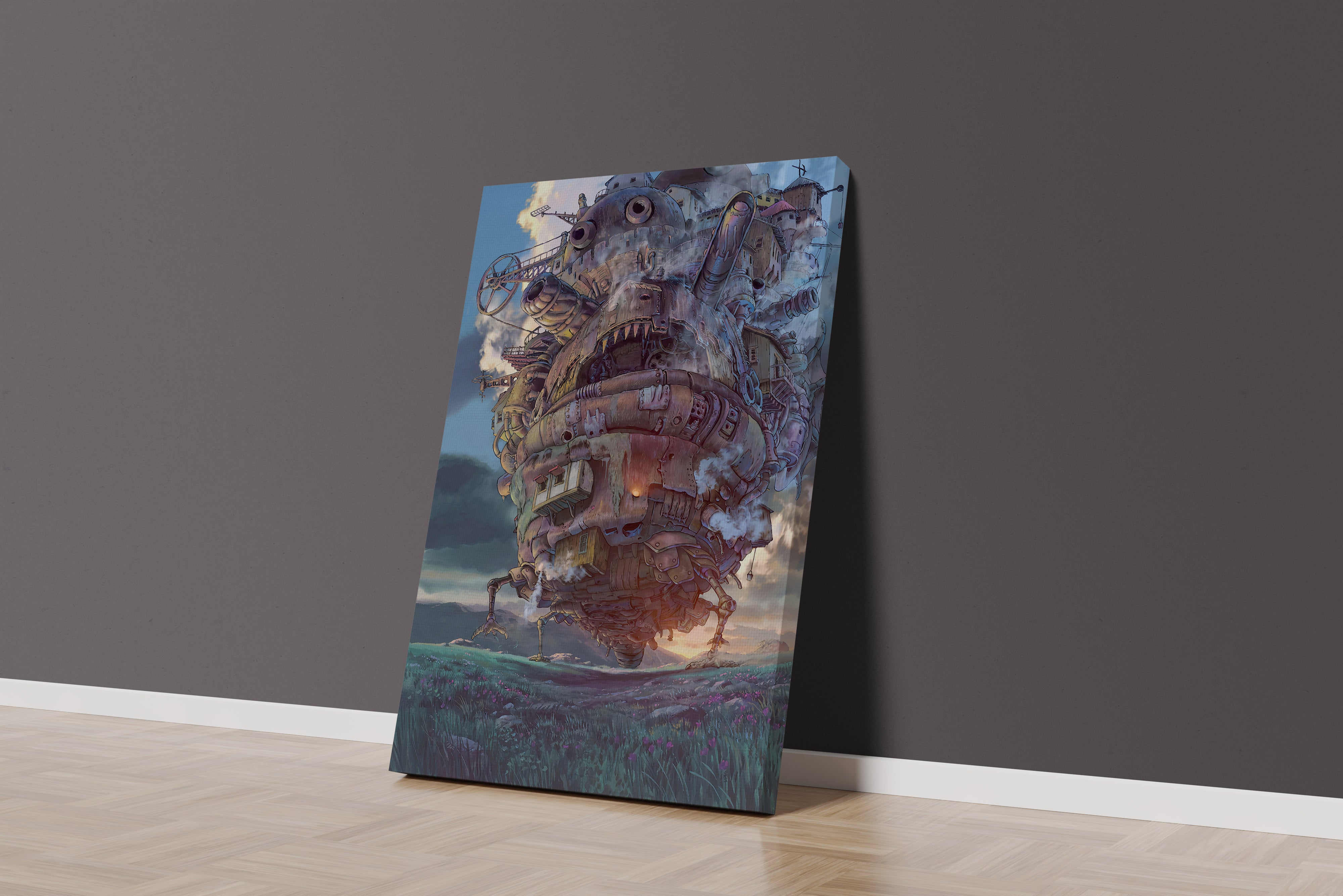 howls moving castle model 12, anime, studio ghibli theme, art, kanvas tablo