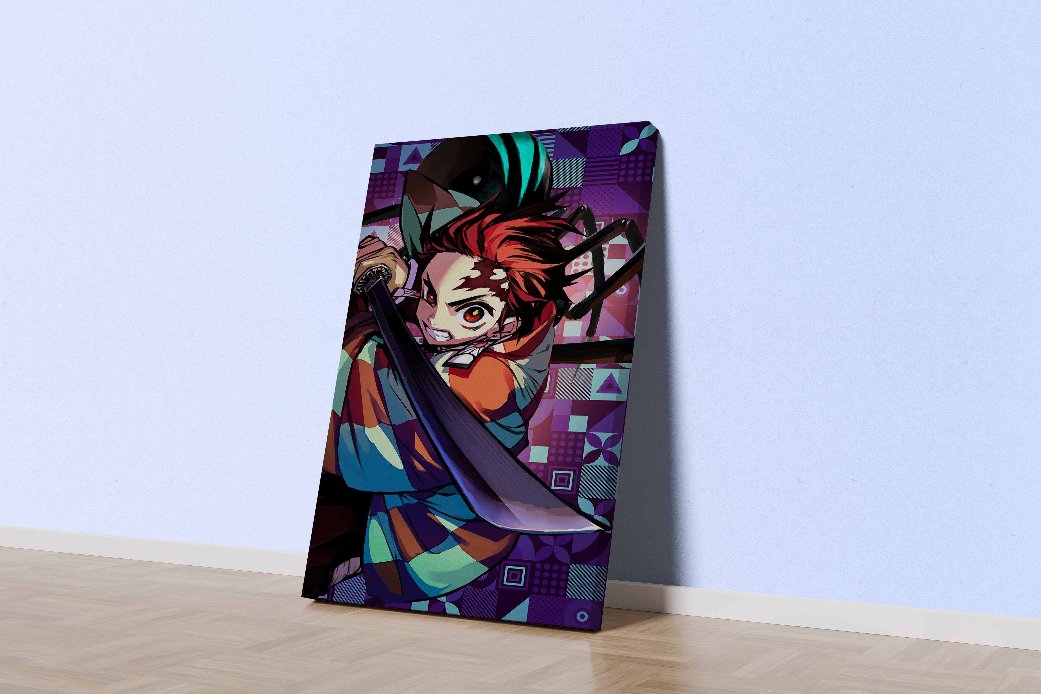 demon slayer model 12, series, anime, gaming art, art, kanvas tablo