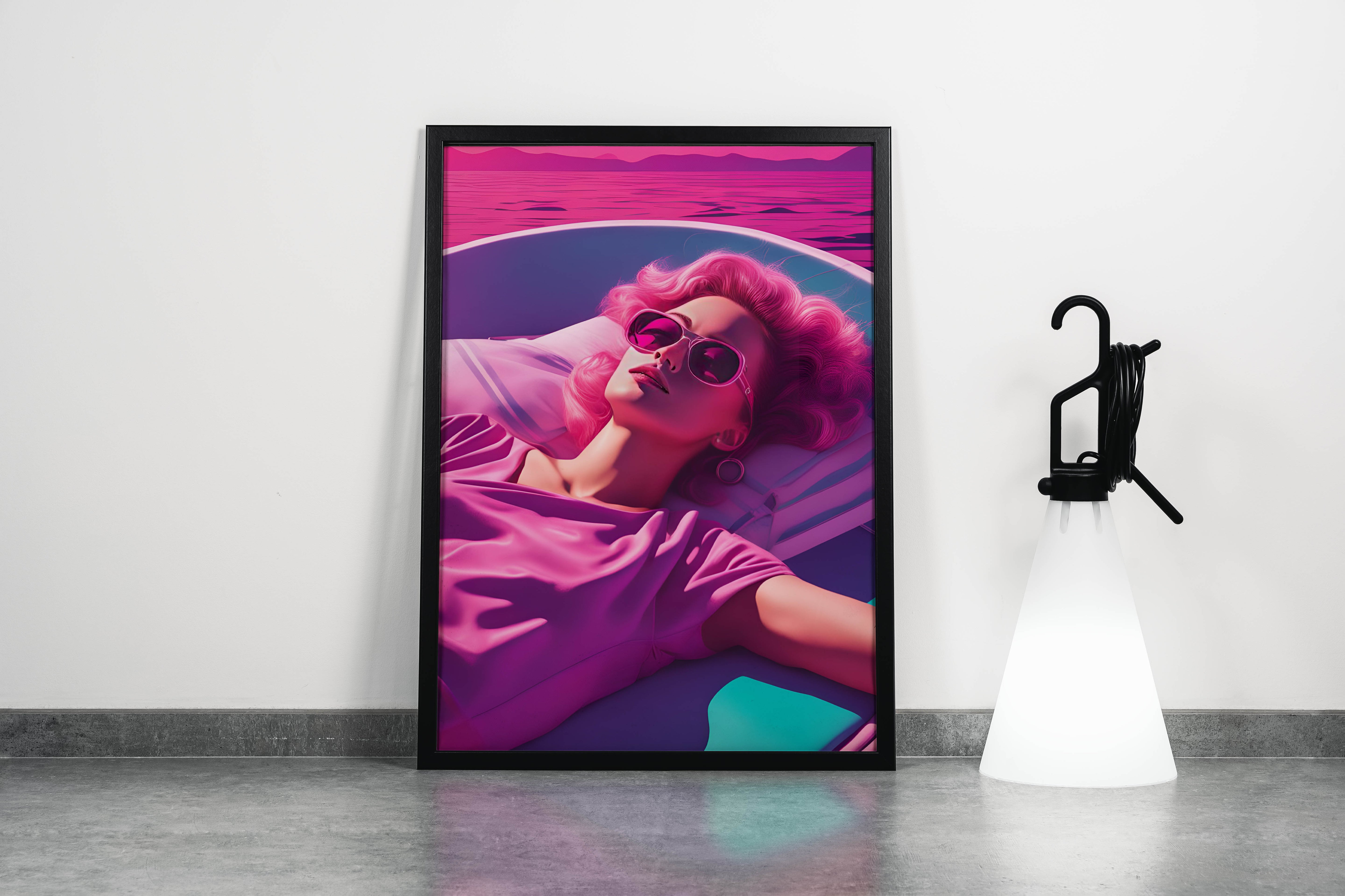 retrowave vogue, pop art, beauty, art, kanvas tablo