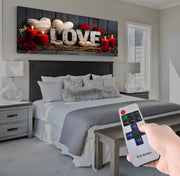 Led Işıklı Uzaktan Kumandalı Oda Mumları Model 2 Kanvas Tablo